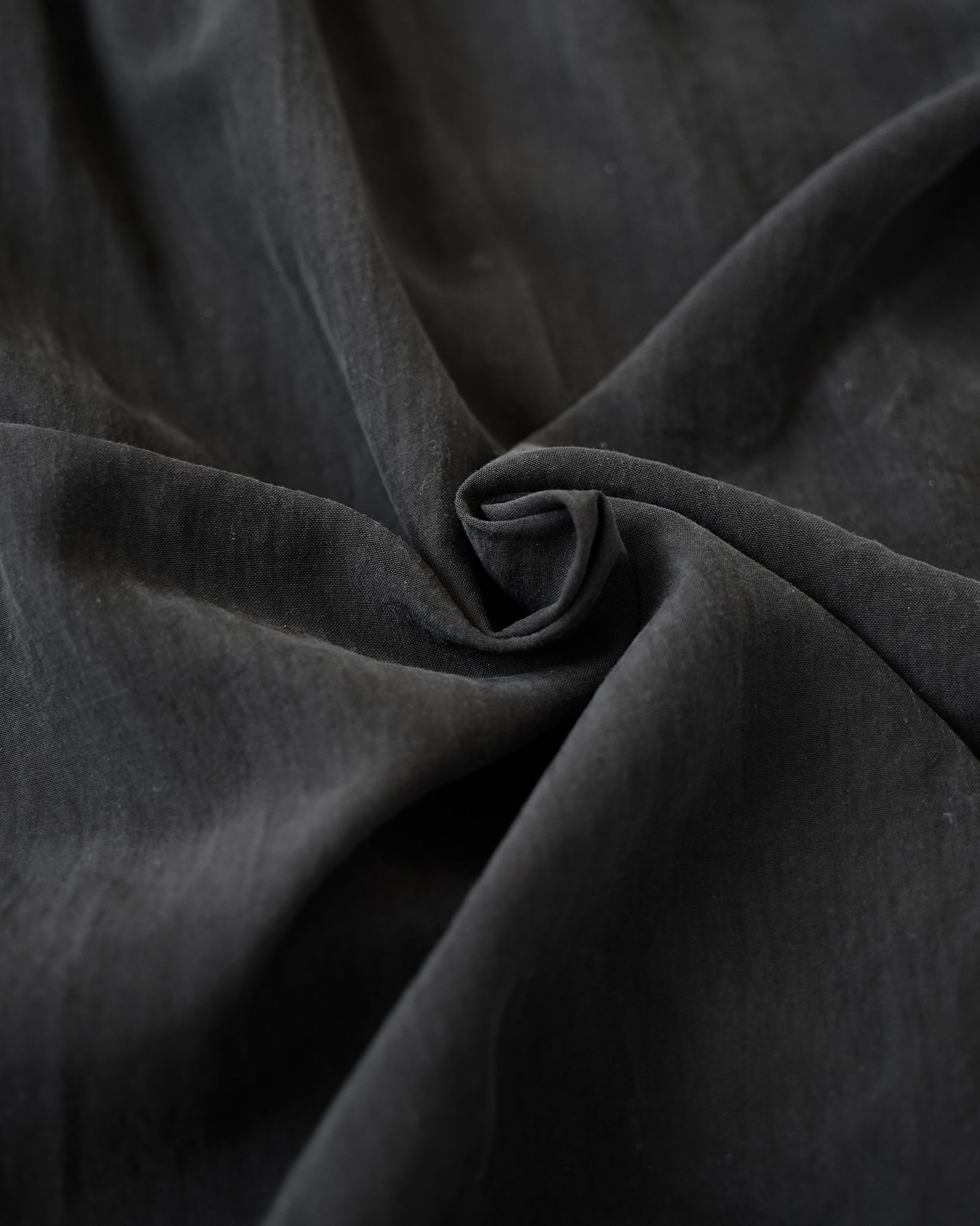 Overdyed Silk Stand Collar Shirt