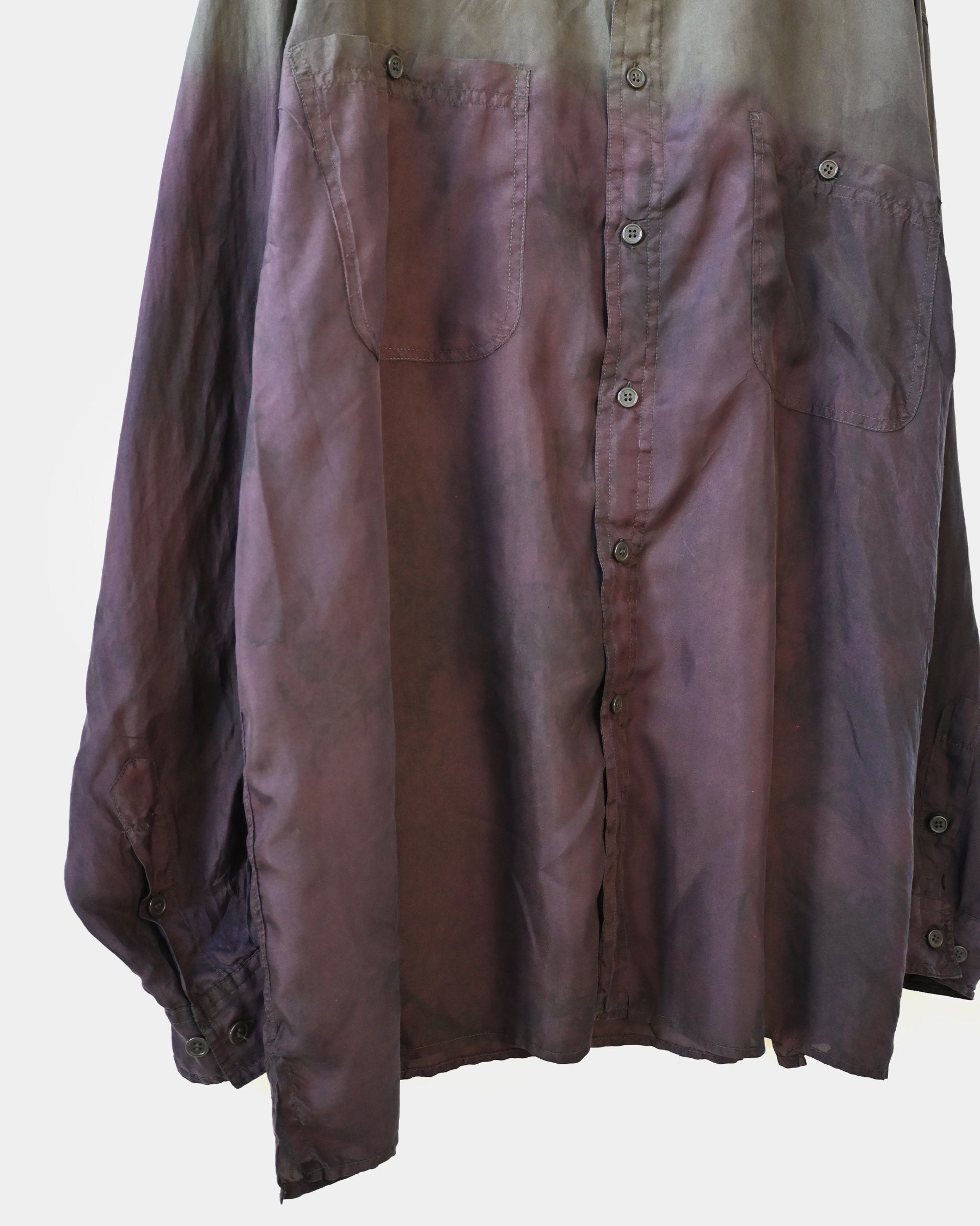 404irregular - Over-dyed Silk Shirt