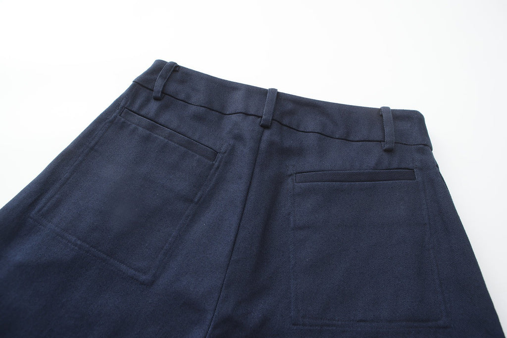 "RUOHAN" SAILOR NAVY DIAGNAL PANTS