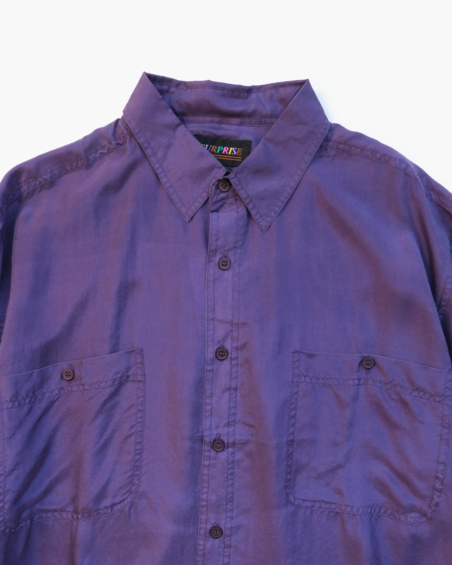 N.O.S  100% Silk Shirts - Purple