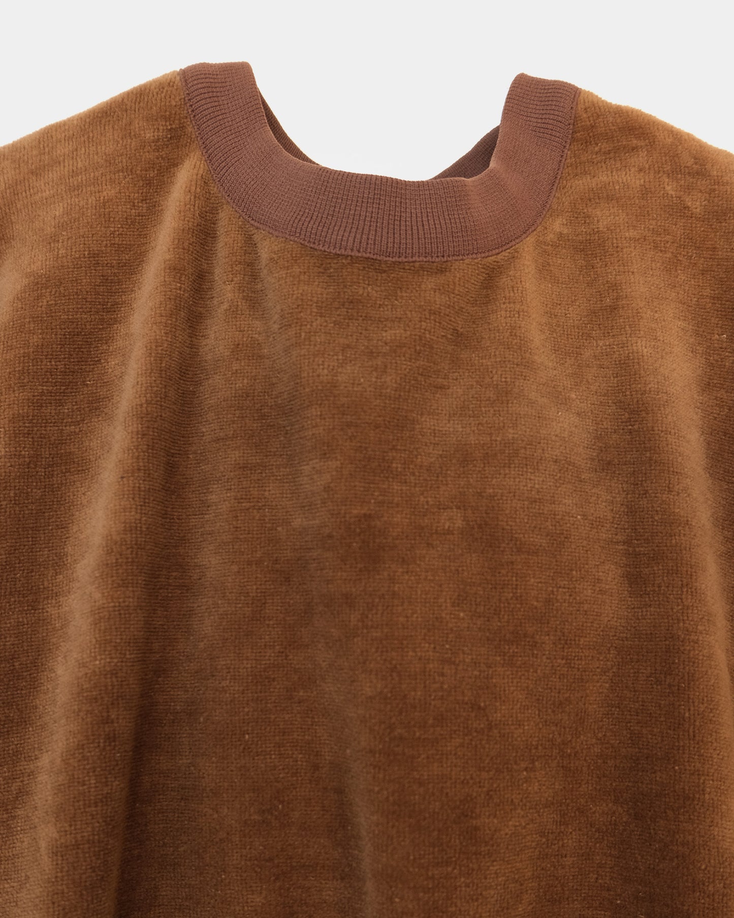 Cotton Velour Sweatshirts - Brown
