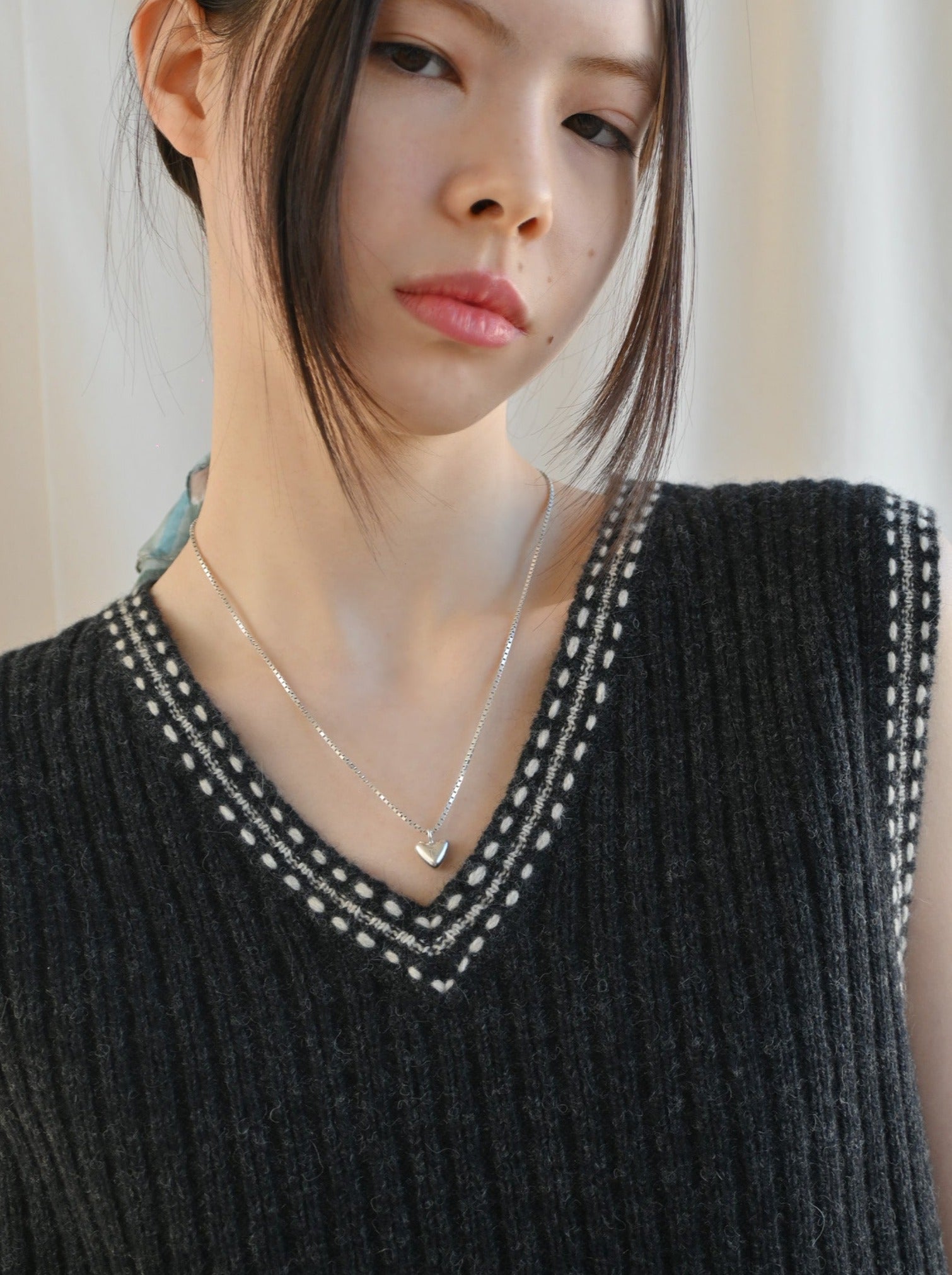 Gray Knit Vest