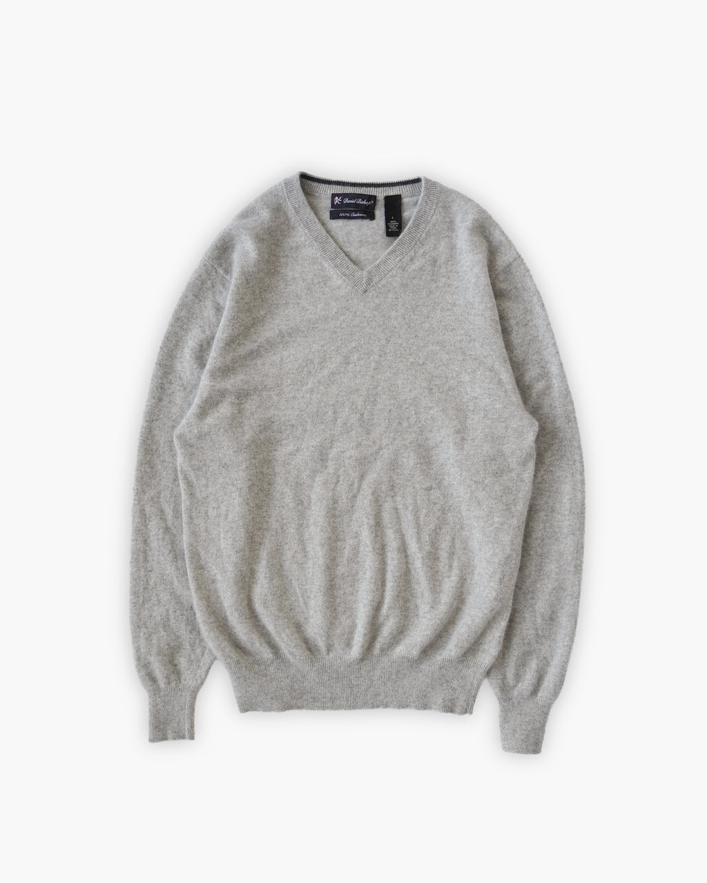 100% Cashmere V-Neck Knit Sweater