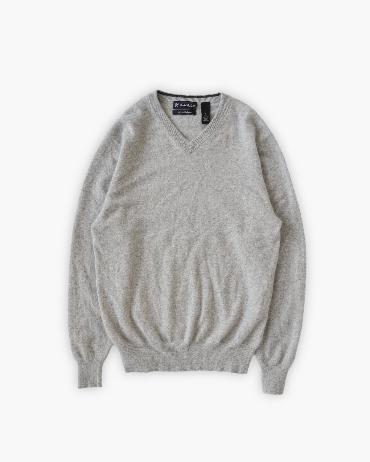 100% Cashmere V-Neck Knit Sweater