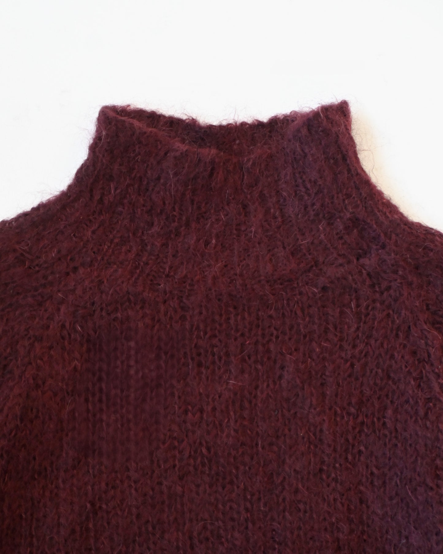 High Neck Mohair Sweater