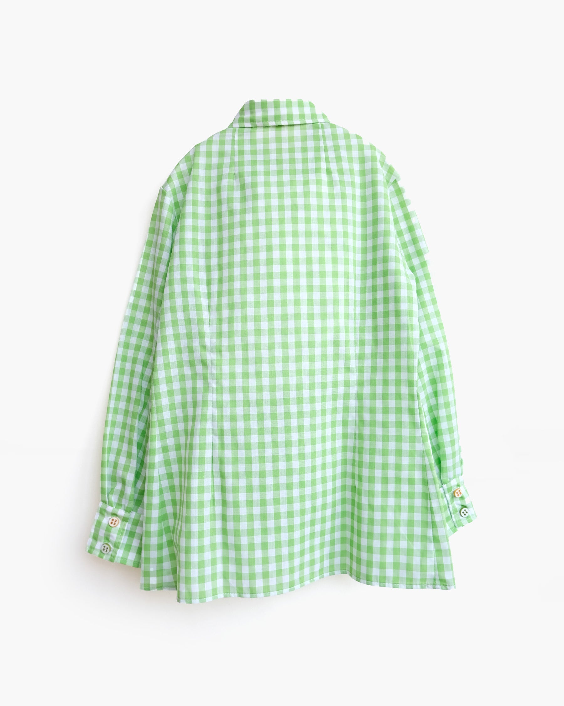 70s Patterned Cotton L/S Shirt