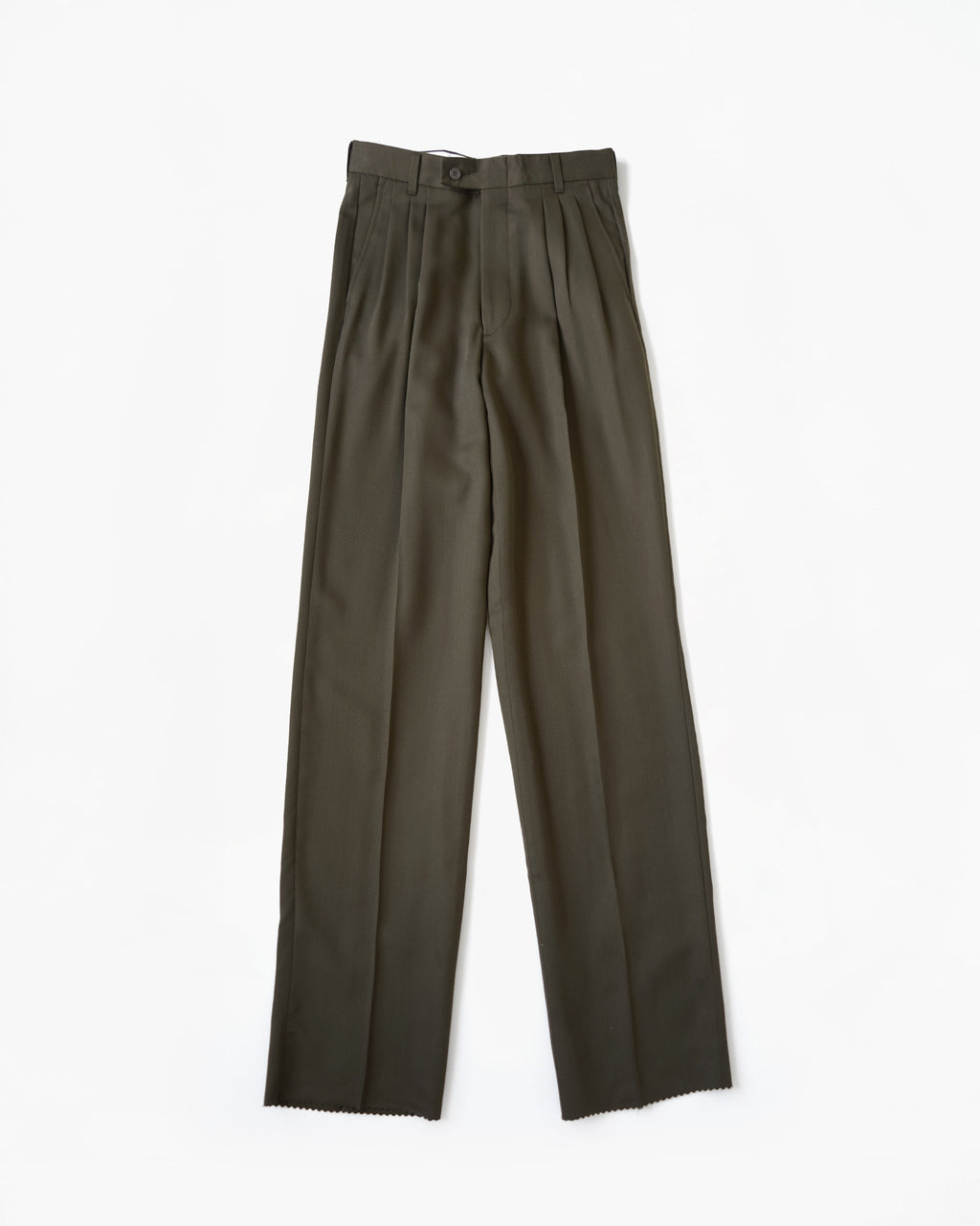 Double Breasted Suit in Olive Tone