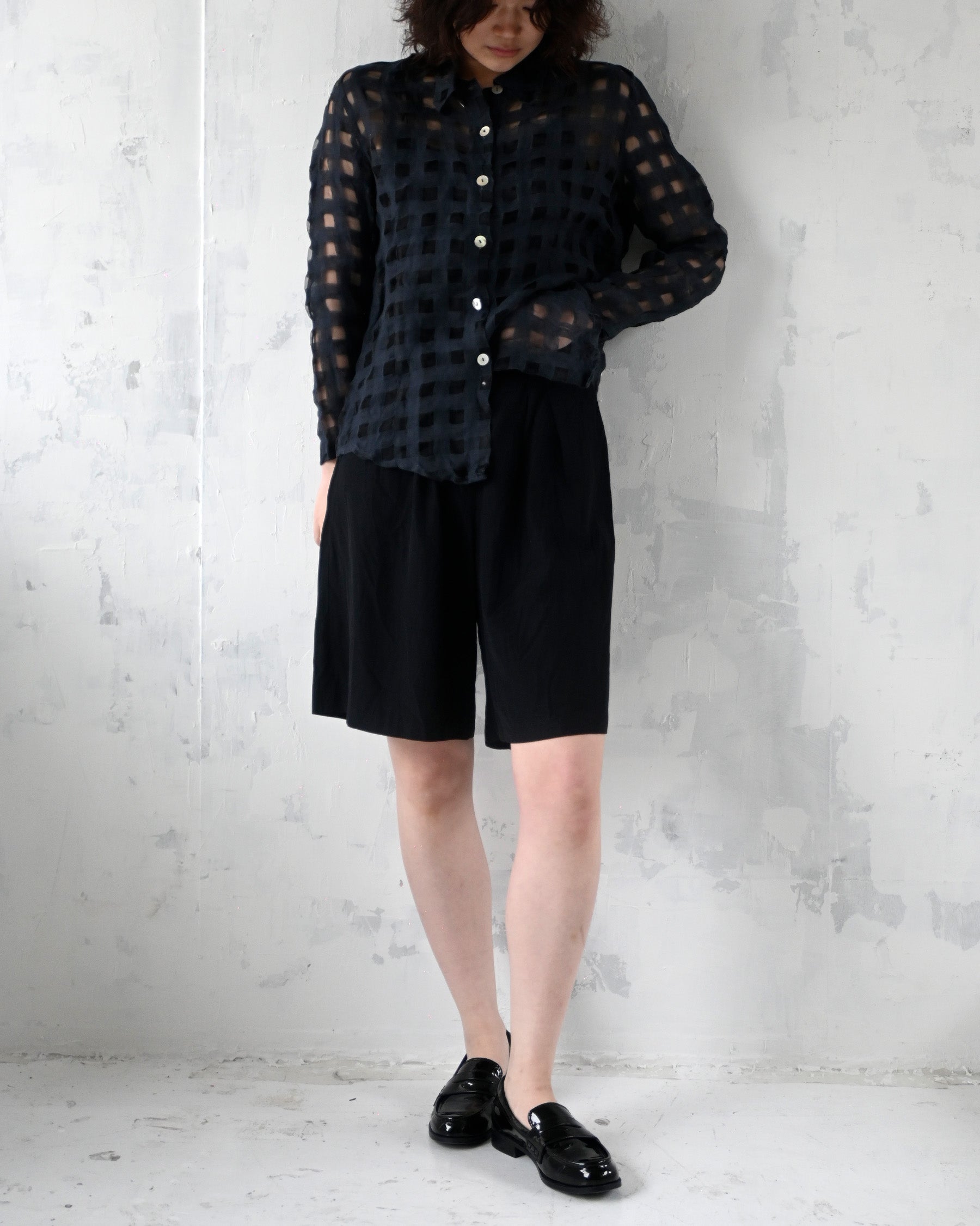 Rayon Black Shorts