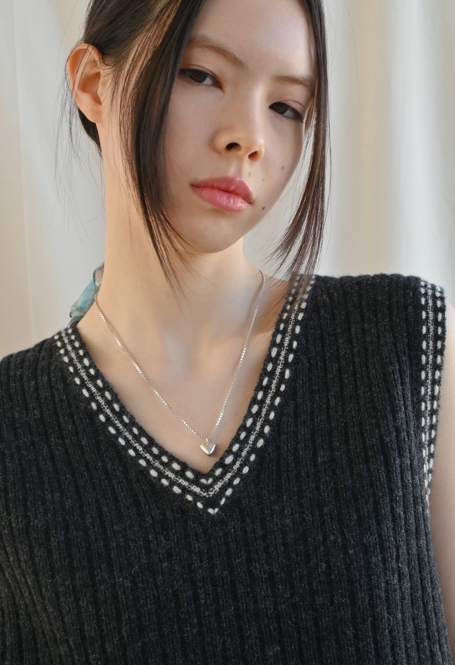 "Dunton Ellerkamp" Heart Motif Necklace w/ Box Chain