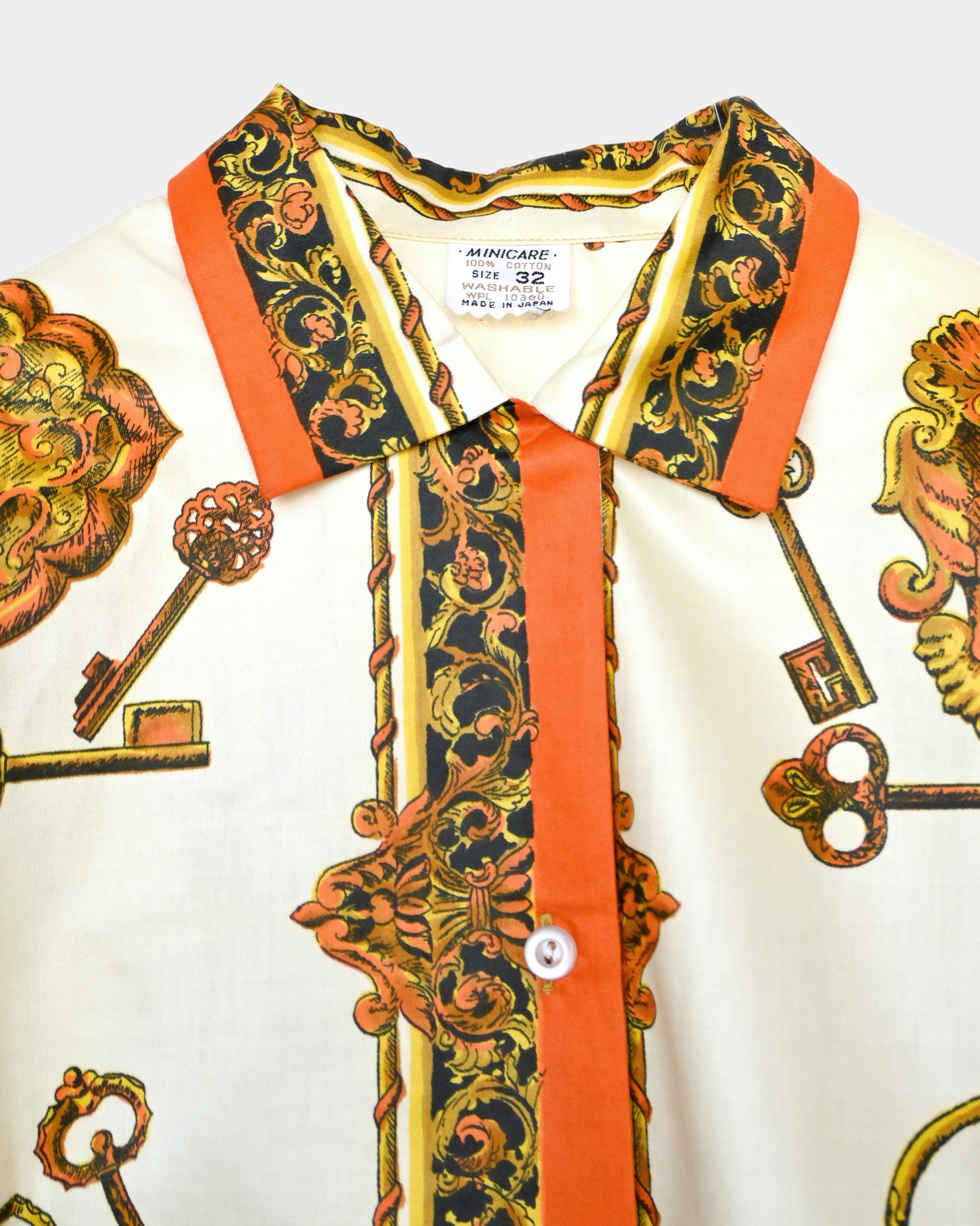 100% Cotton Printed S/S Shirt - Made in Japan