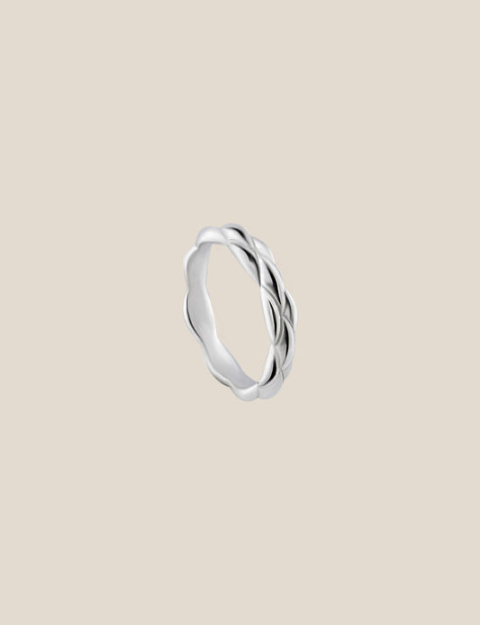 Modern Wave Thin Ring