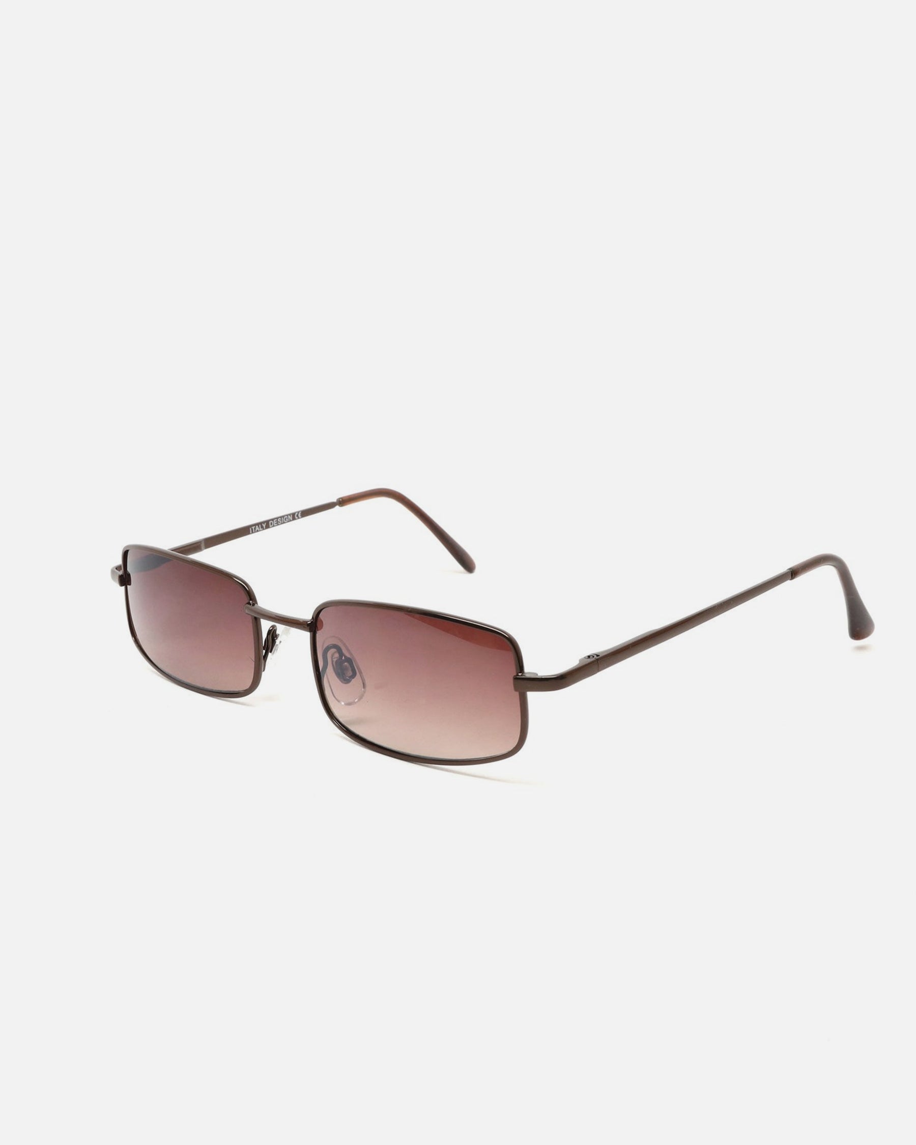 NOS 90s Narrow Bronze Rectangle Sunglasses