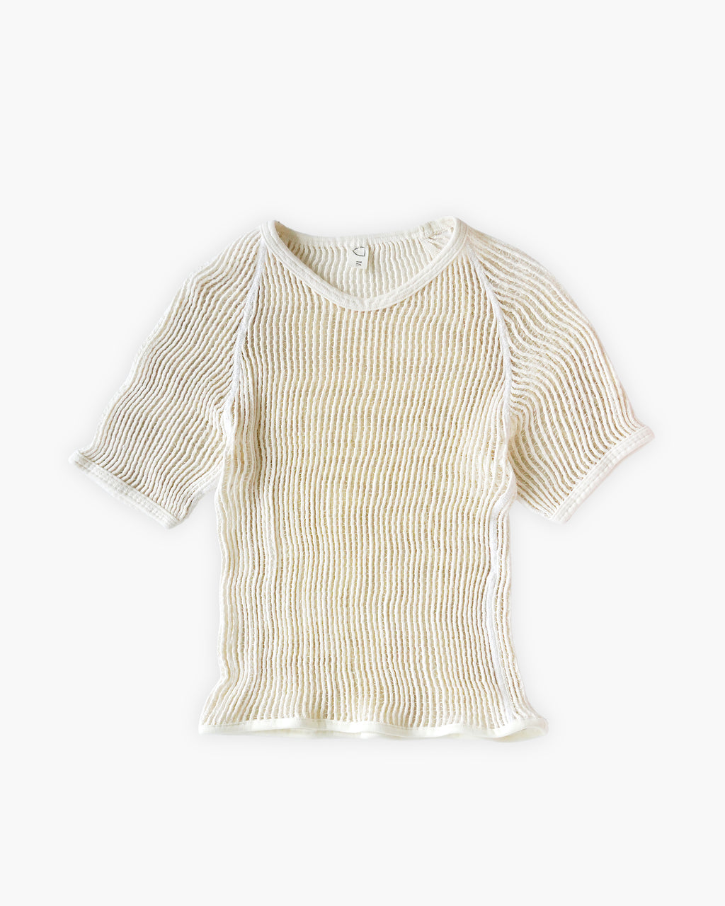 Open Mesh Short Sleeve Top