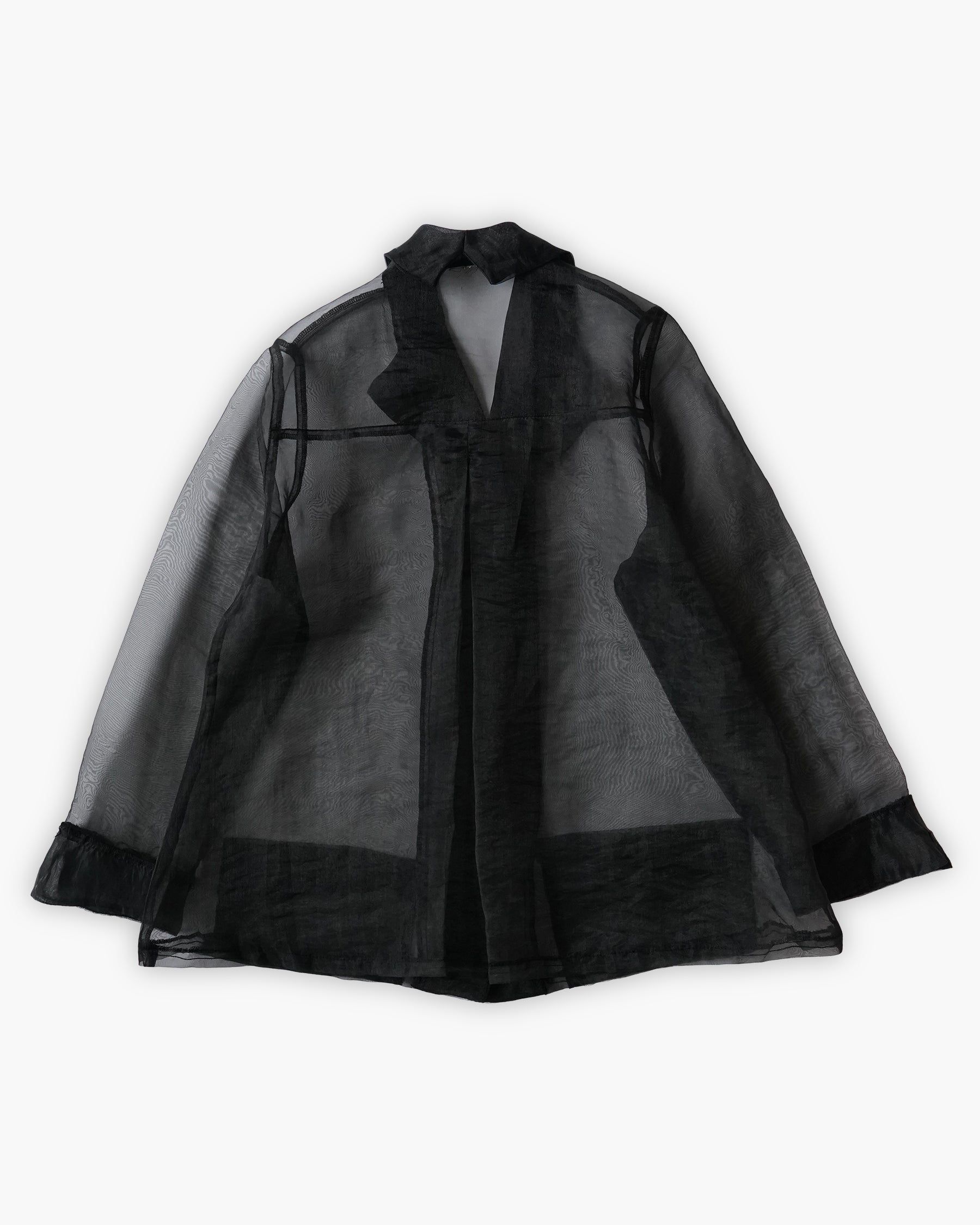 Sheer Shawl Collar Jacket