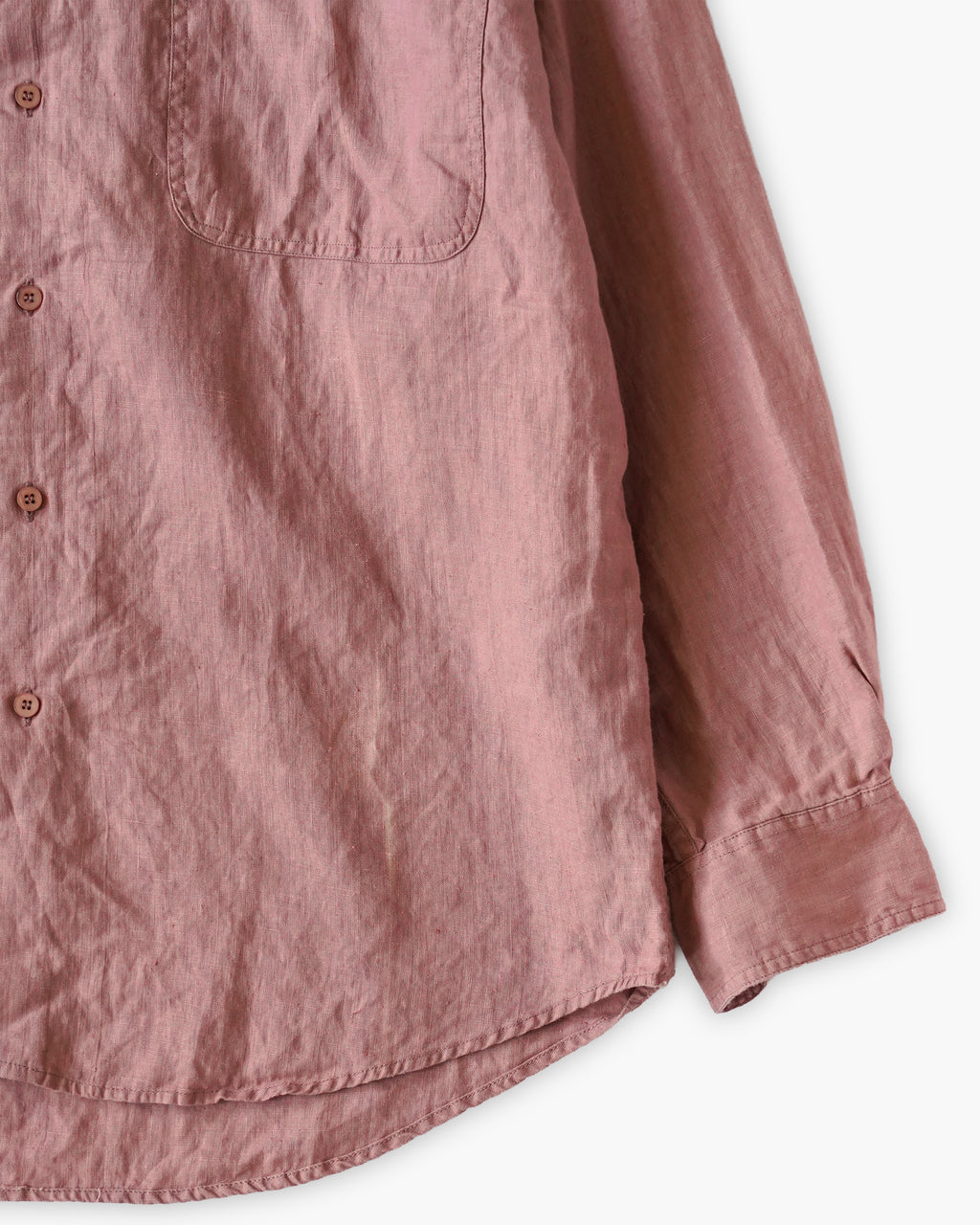 "GOOUCH" 100% Linen L/S Shirt - Pink