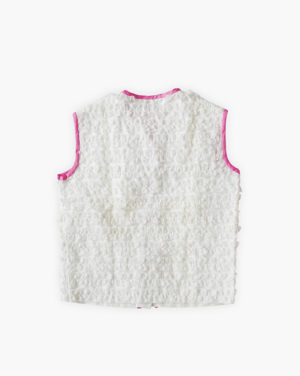 Cotton Lace Vest - Pink