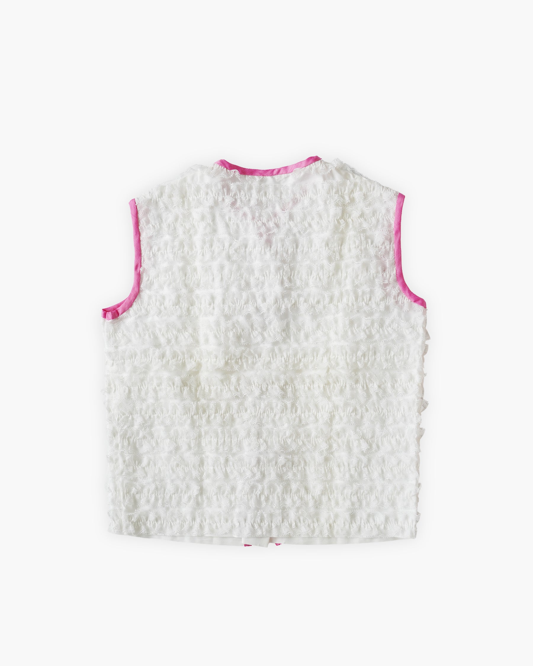 Cotton Lace Vest - Pink
