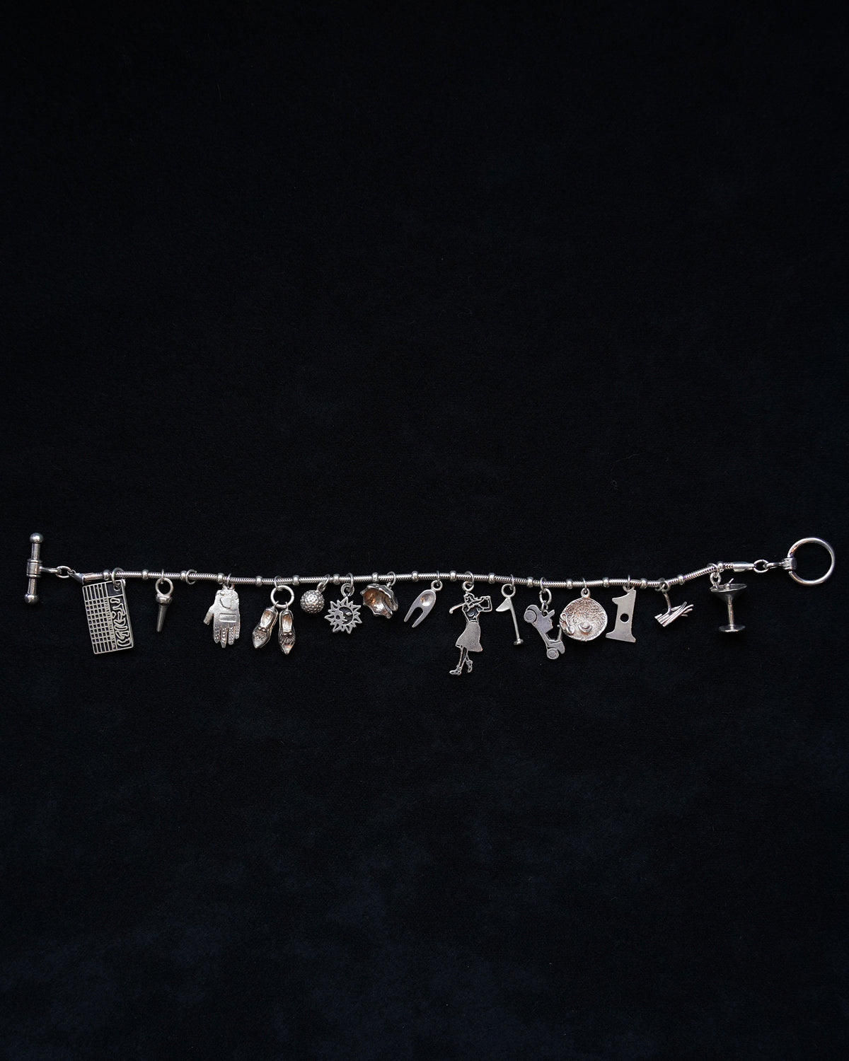Silver Multi Charm Bracelet (SVBL-26027)
