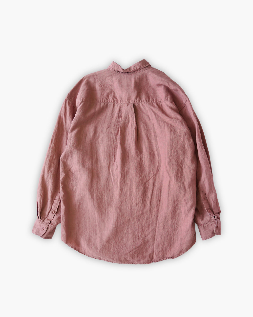 "GOOUCH" 100% Linen L/S Shirt - Pink