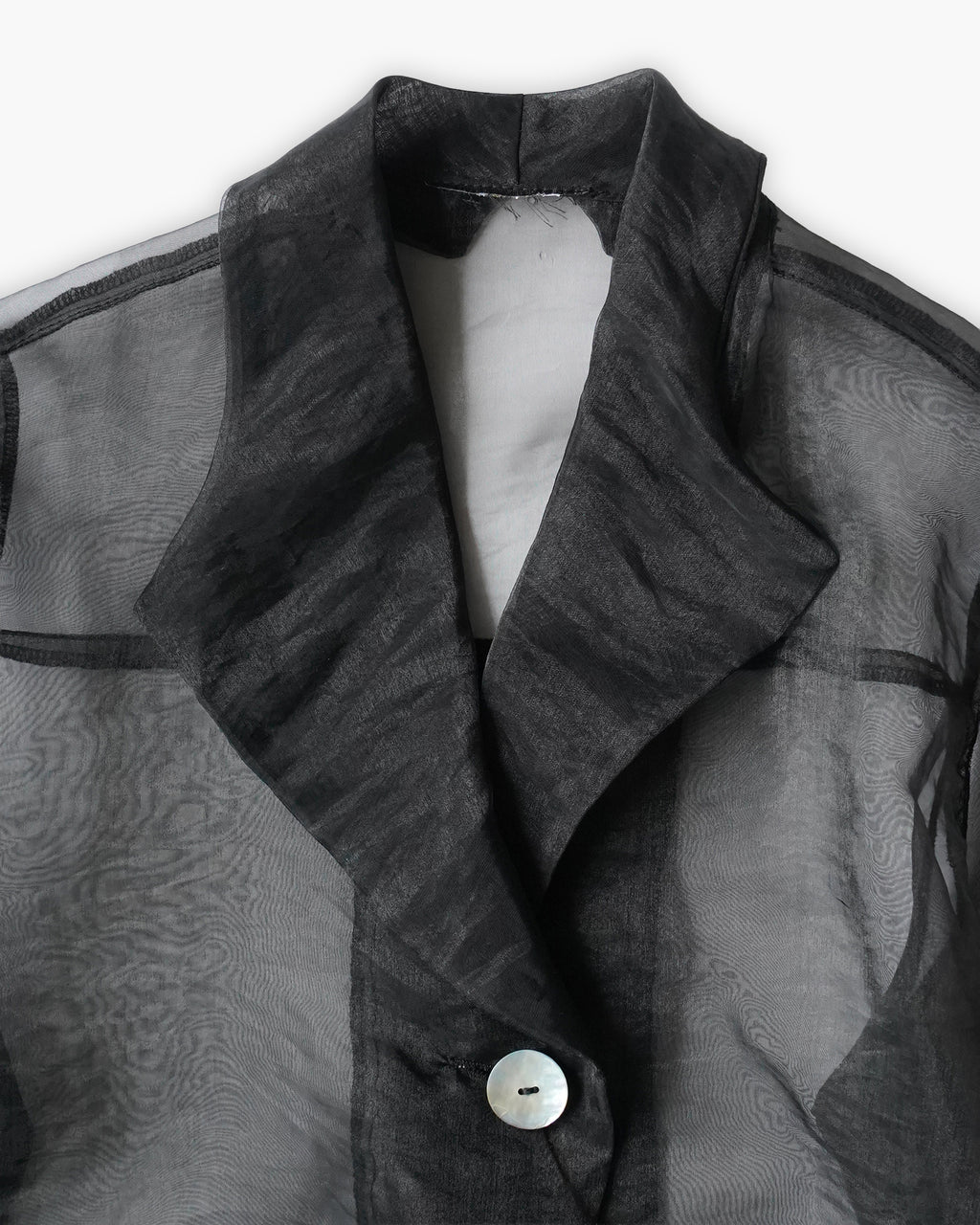 Sheer Shawl Collar Jacket