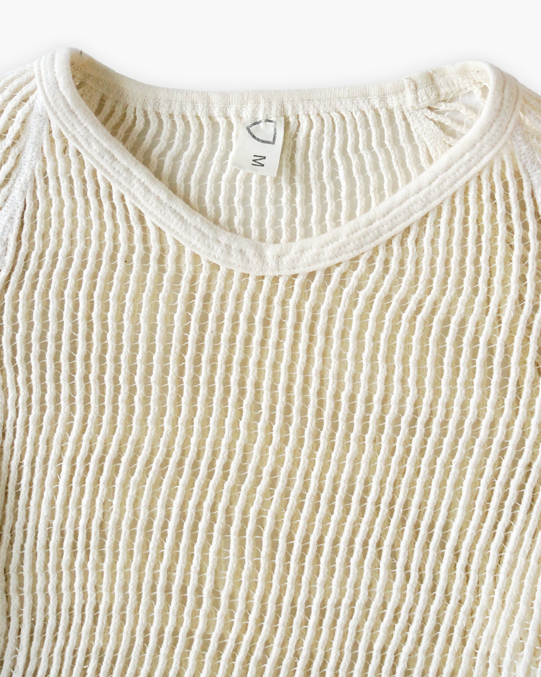 Open Mesh Short Sleeve Top