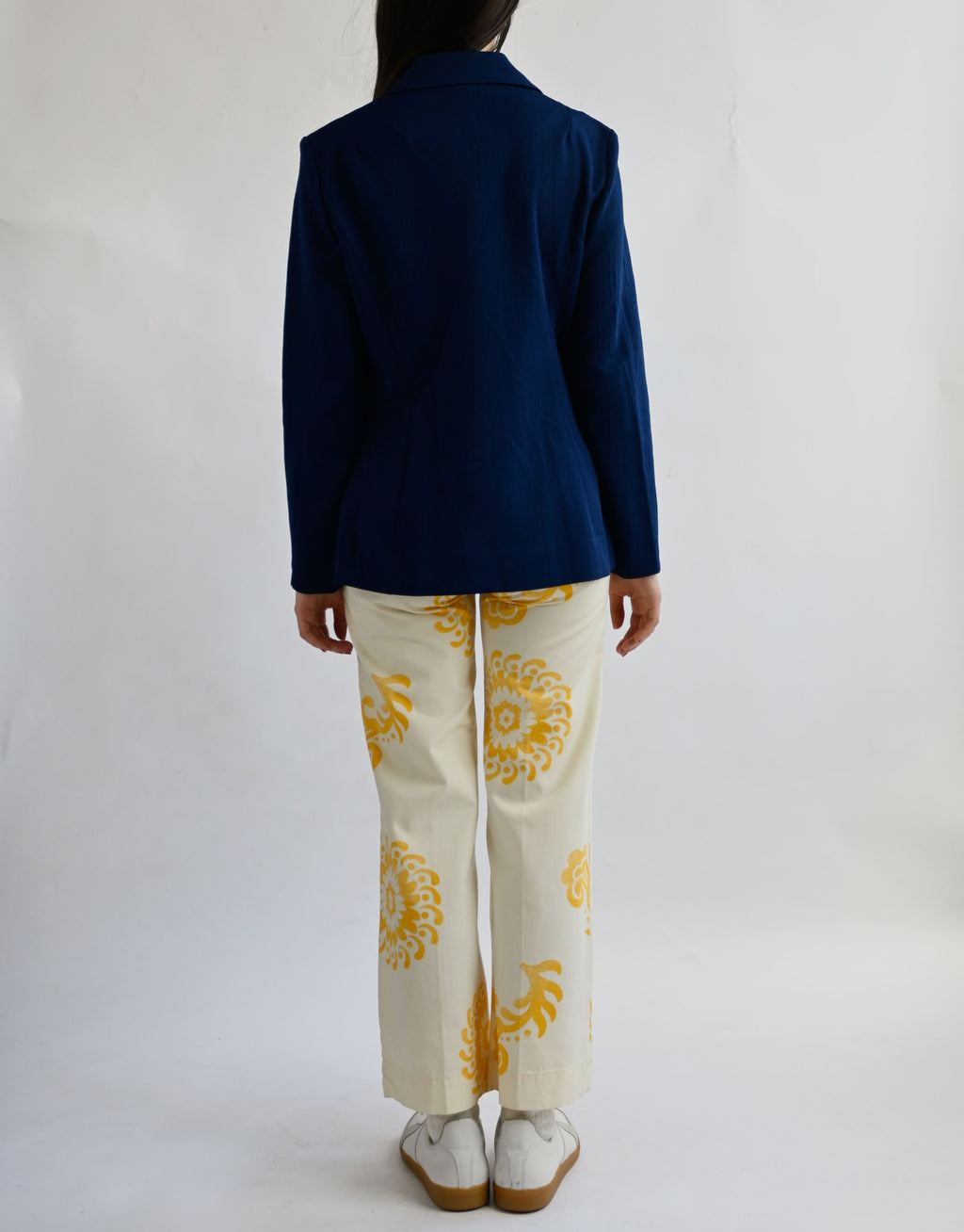 70's Printed Cotton Pants