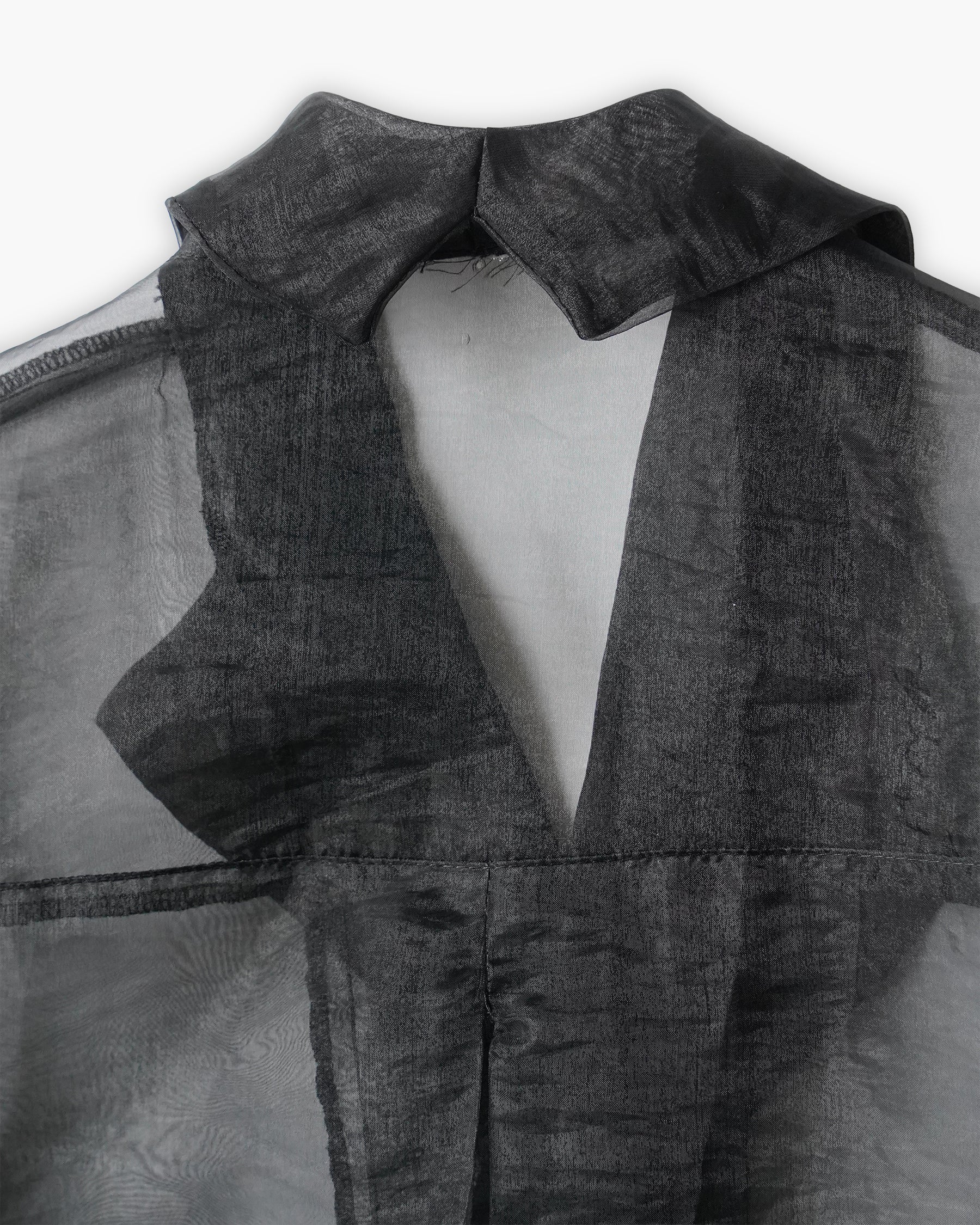 Sheer Shawl Collar Jacket