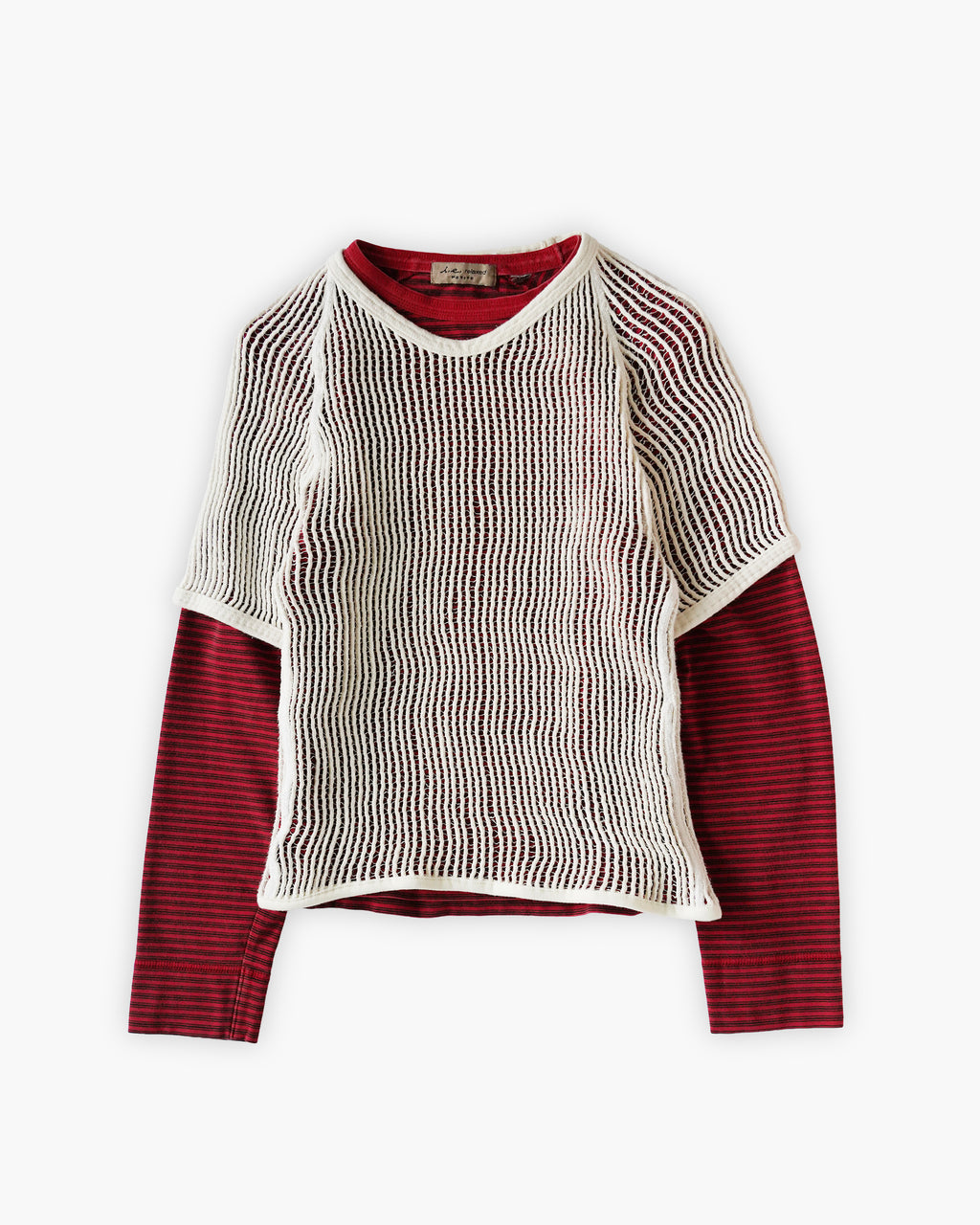 Open Mesh Short Sleeve Top