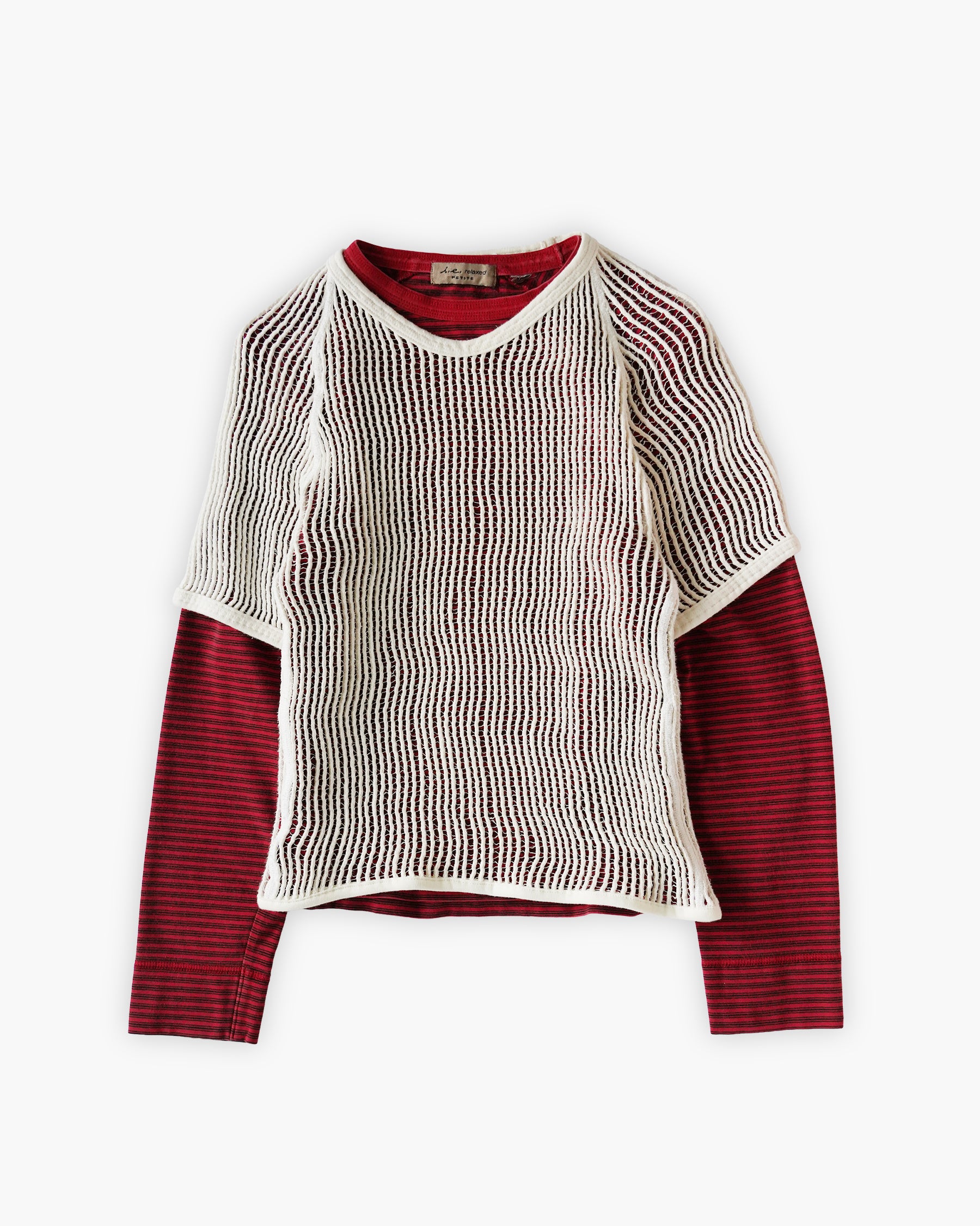 Open Mesh Short Sleeve Top