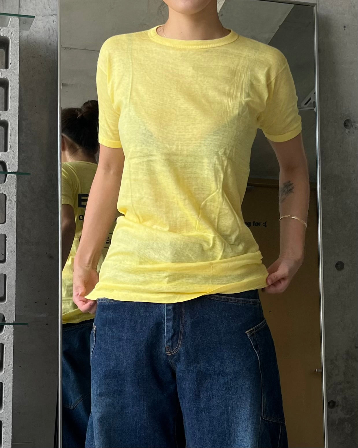 Pale Color T-shirt -Yellow