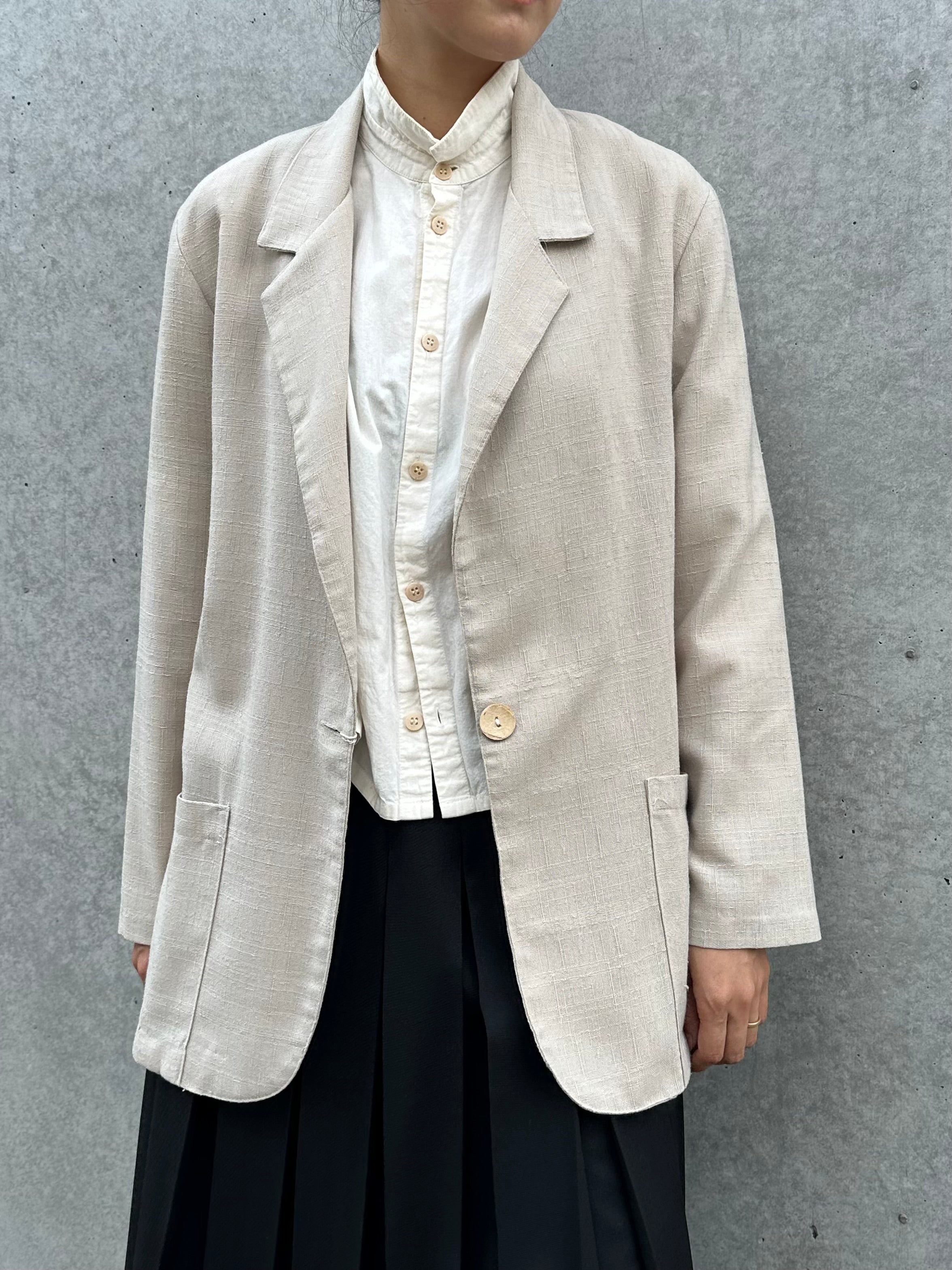 Slub Textured Cotton Jacket