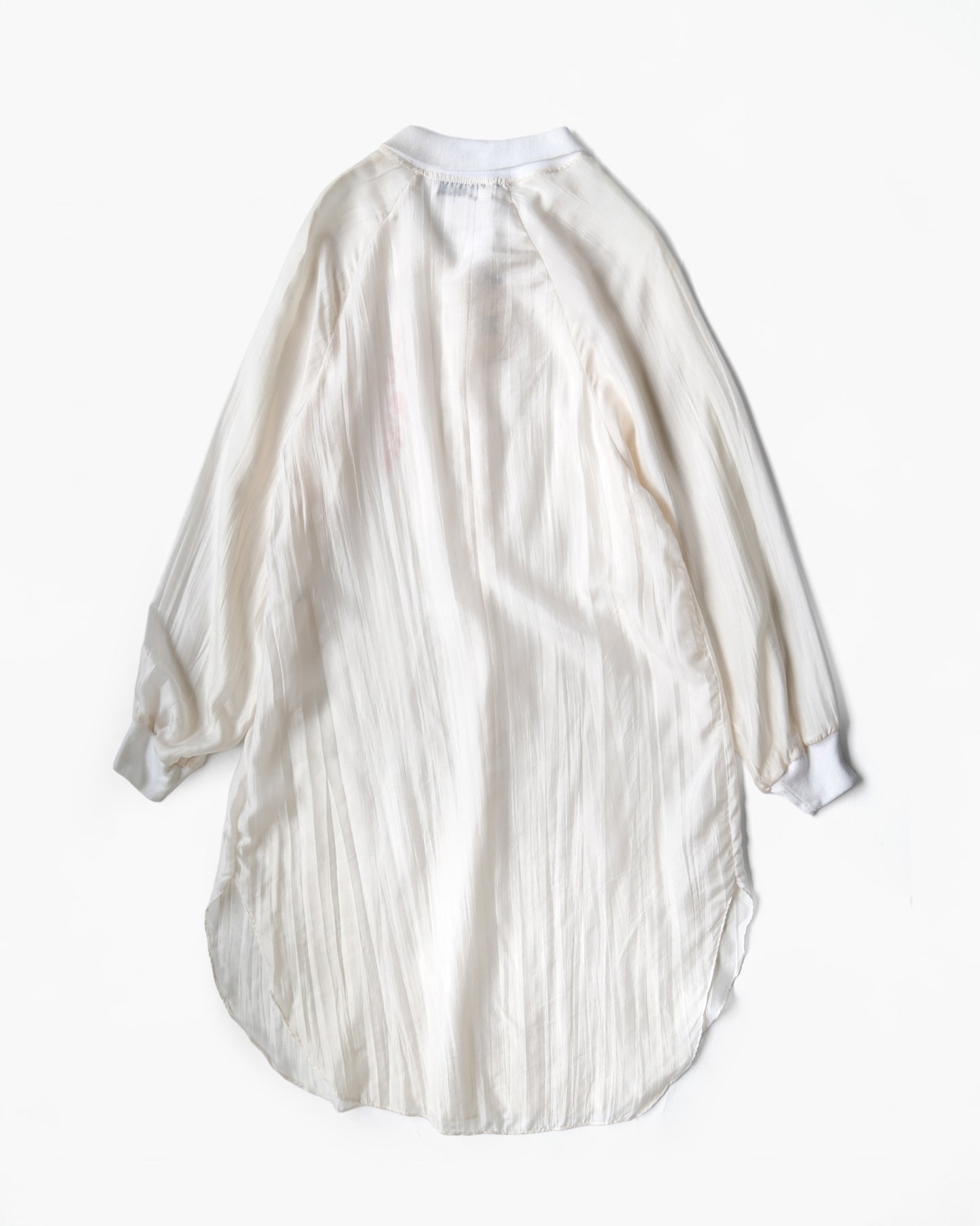 Silk Pullover Shirt with Rose Embroidery
