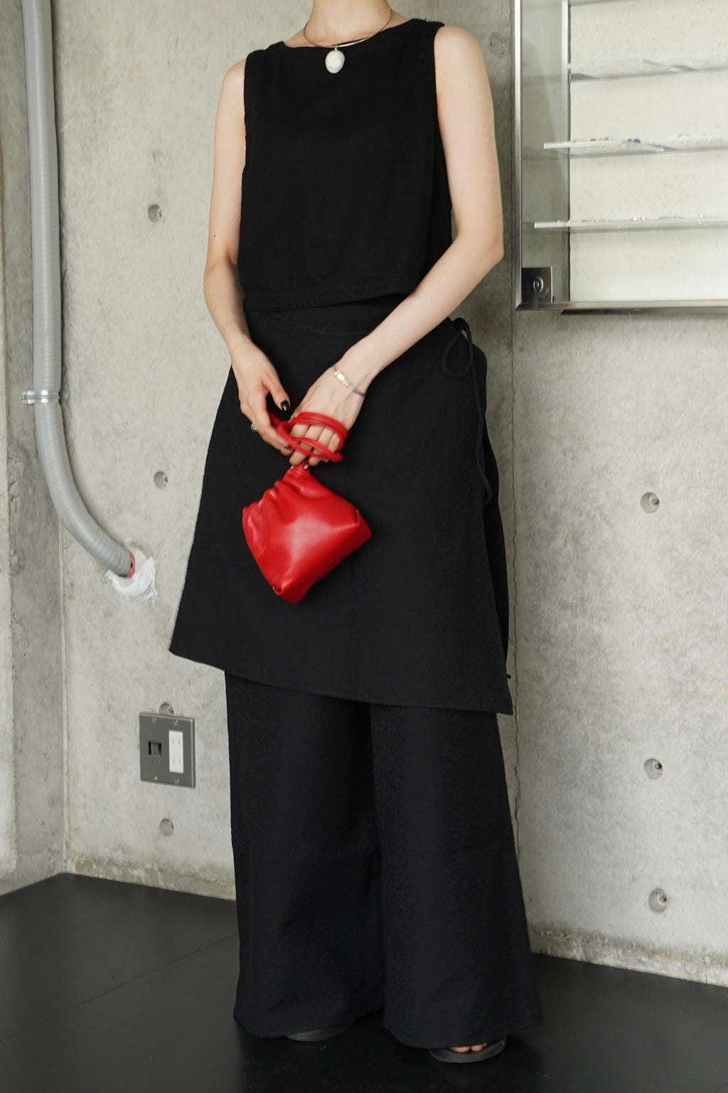 CHARCOAL LENA SKIRT PANTS