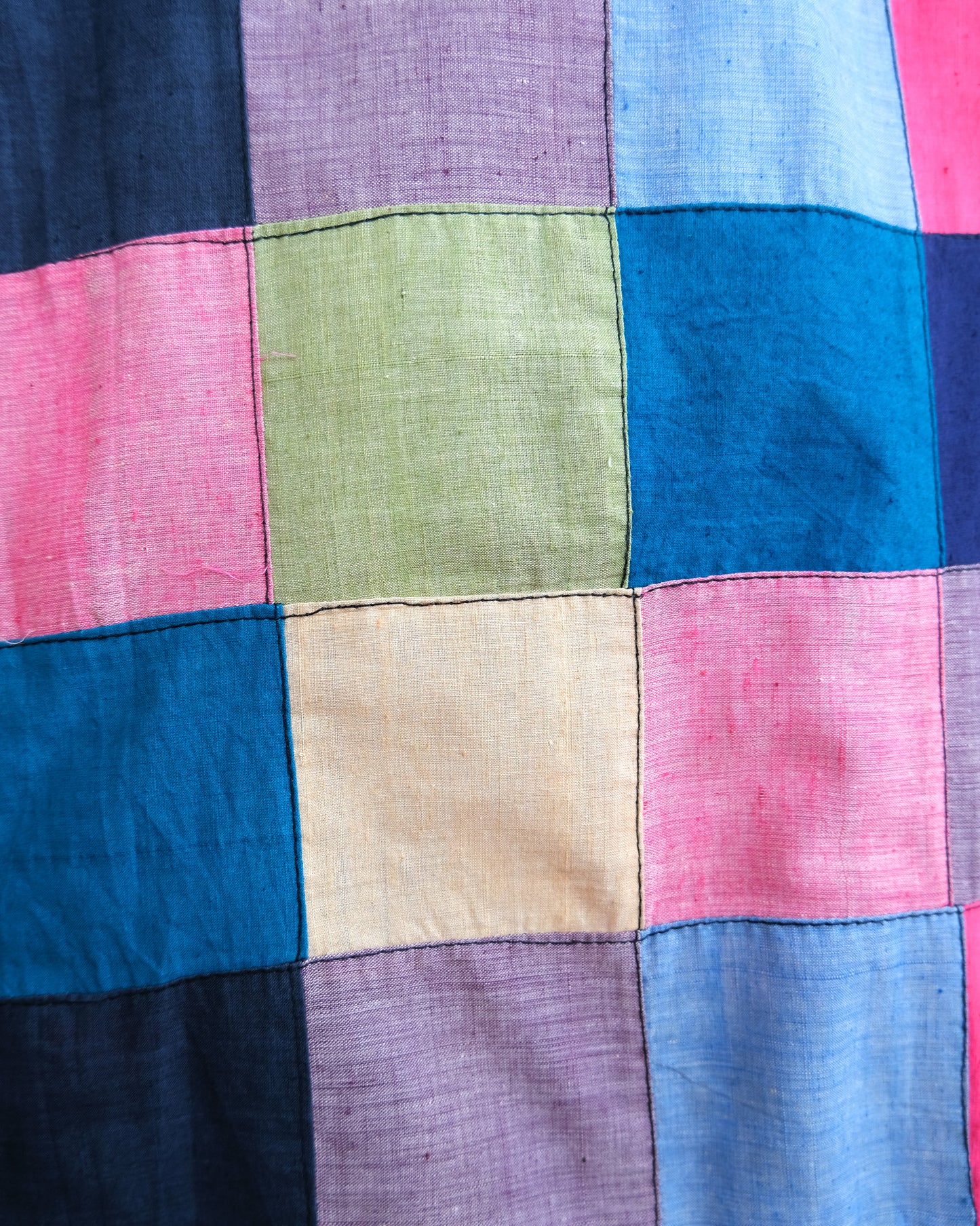 70's Madras Patchwork Shirt