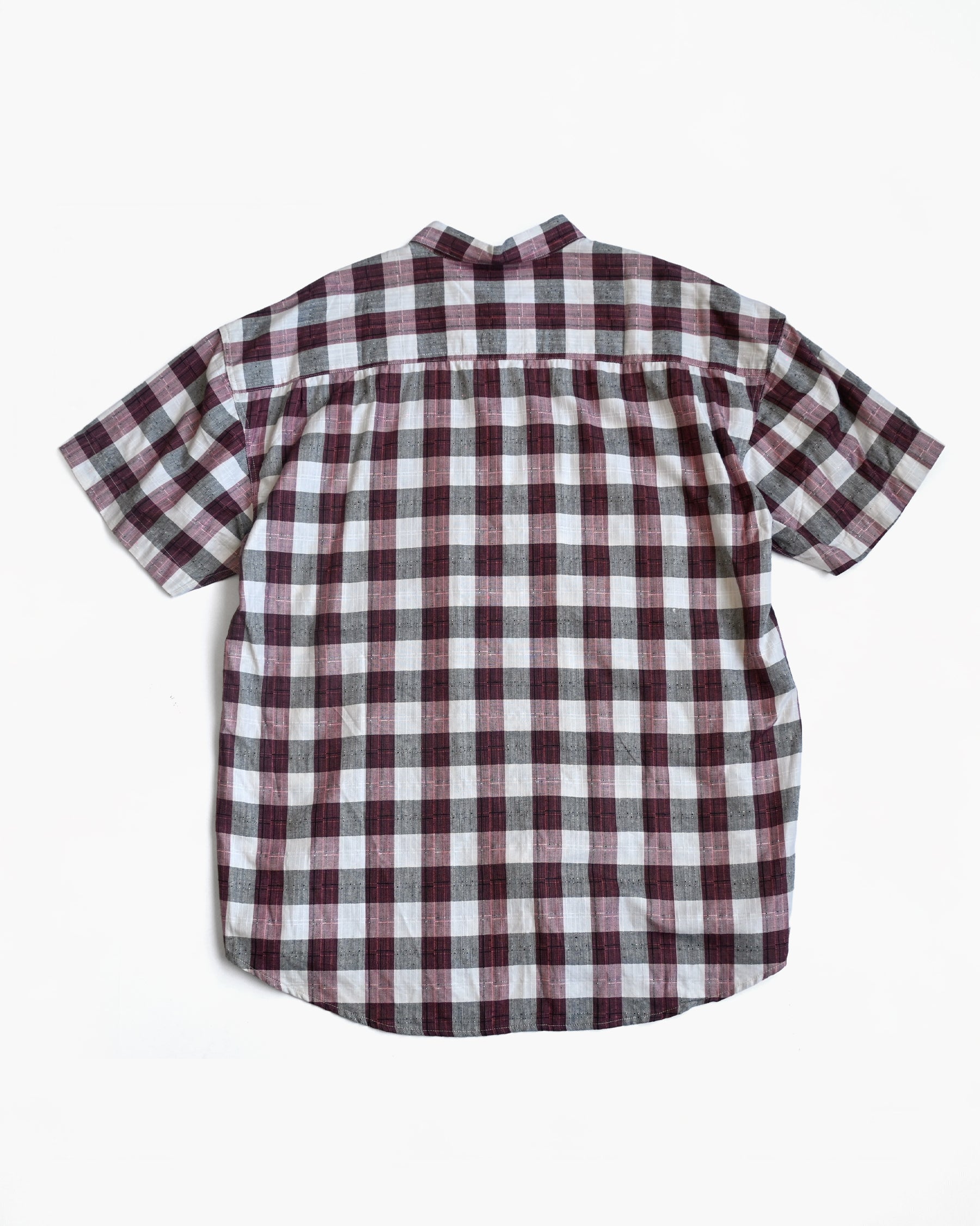 "GOOUCH" Rayon×Cotton Plaid Shirt