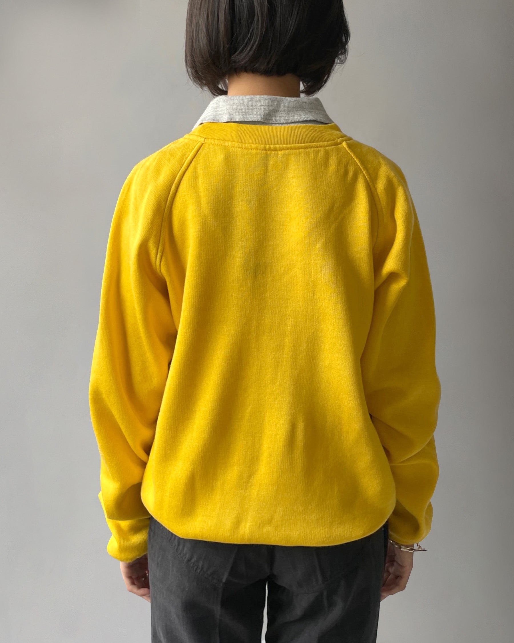 80's Acrylic Sweatshirt - Yellow