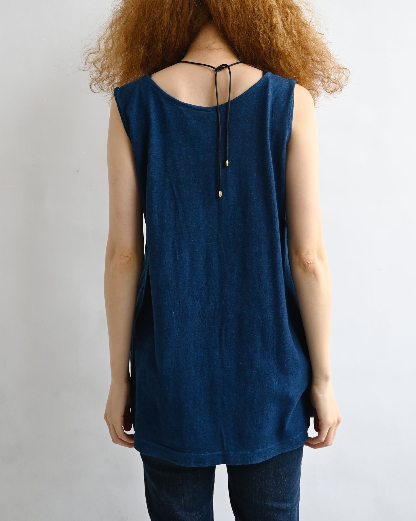 Indigo-dyed 1930's German Tank Top