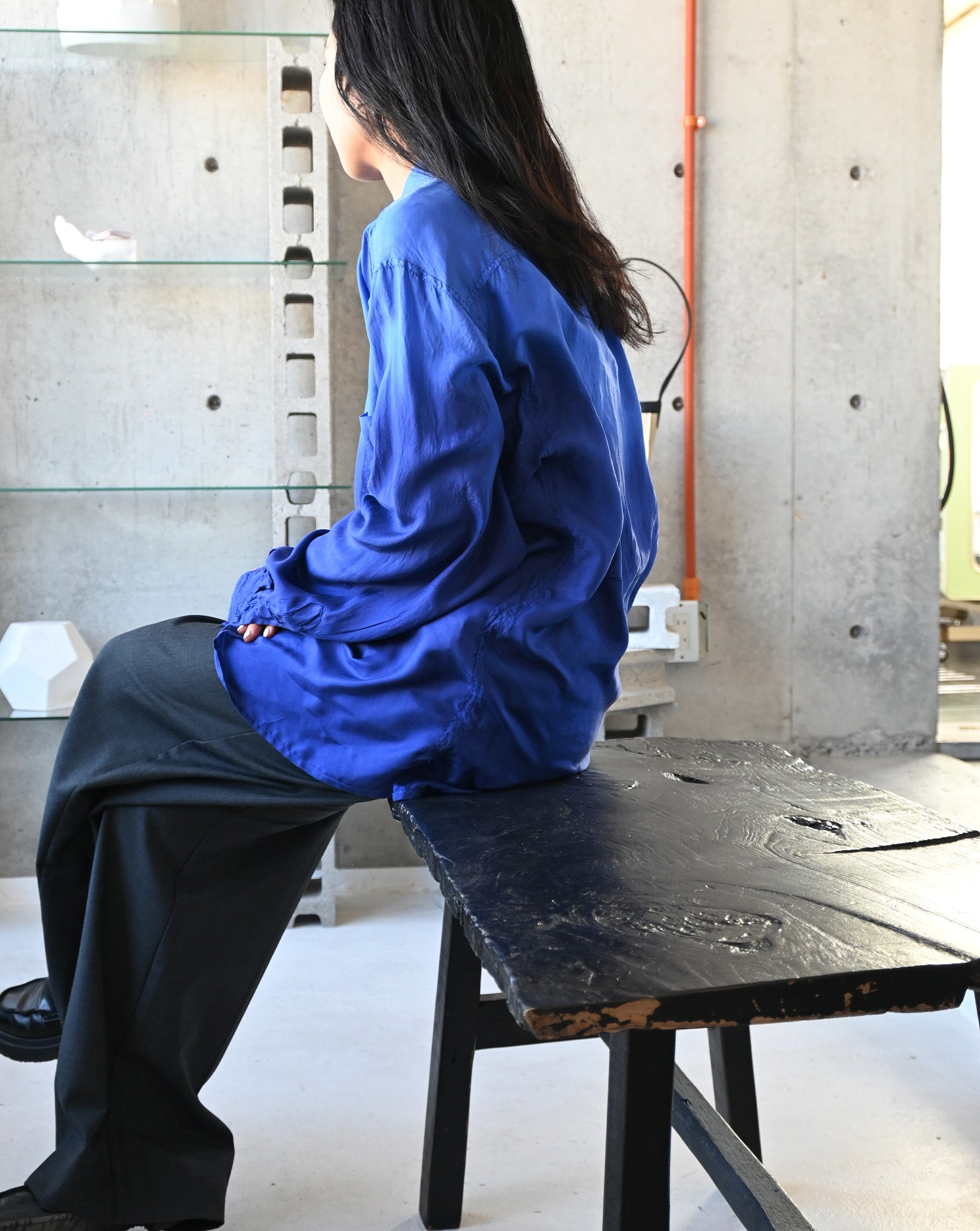 404irregular - Over-dyed Silk Shirt