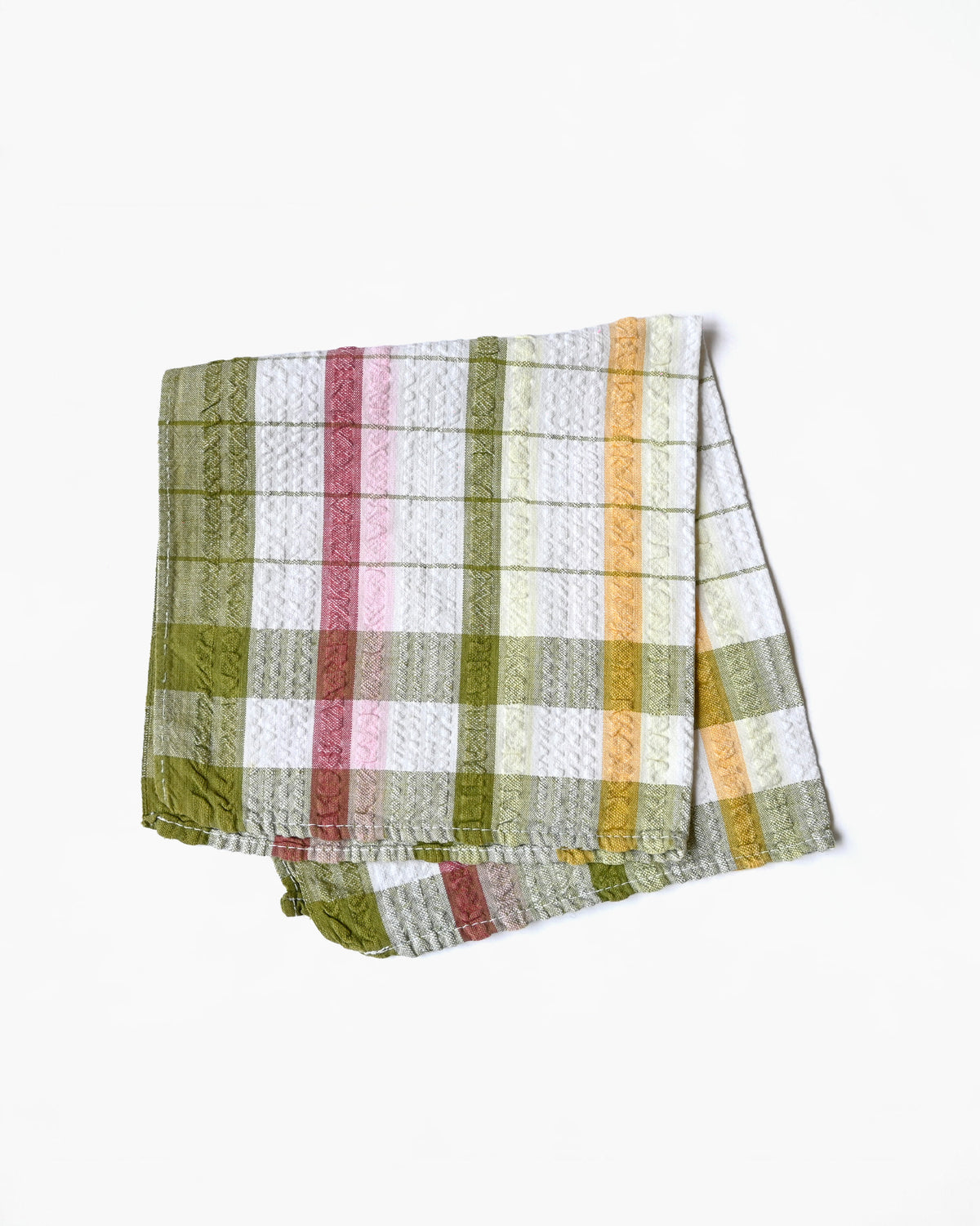 Plaid Waffle Texture Kitchen Towel