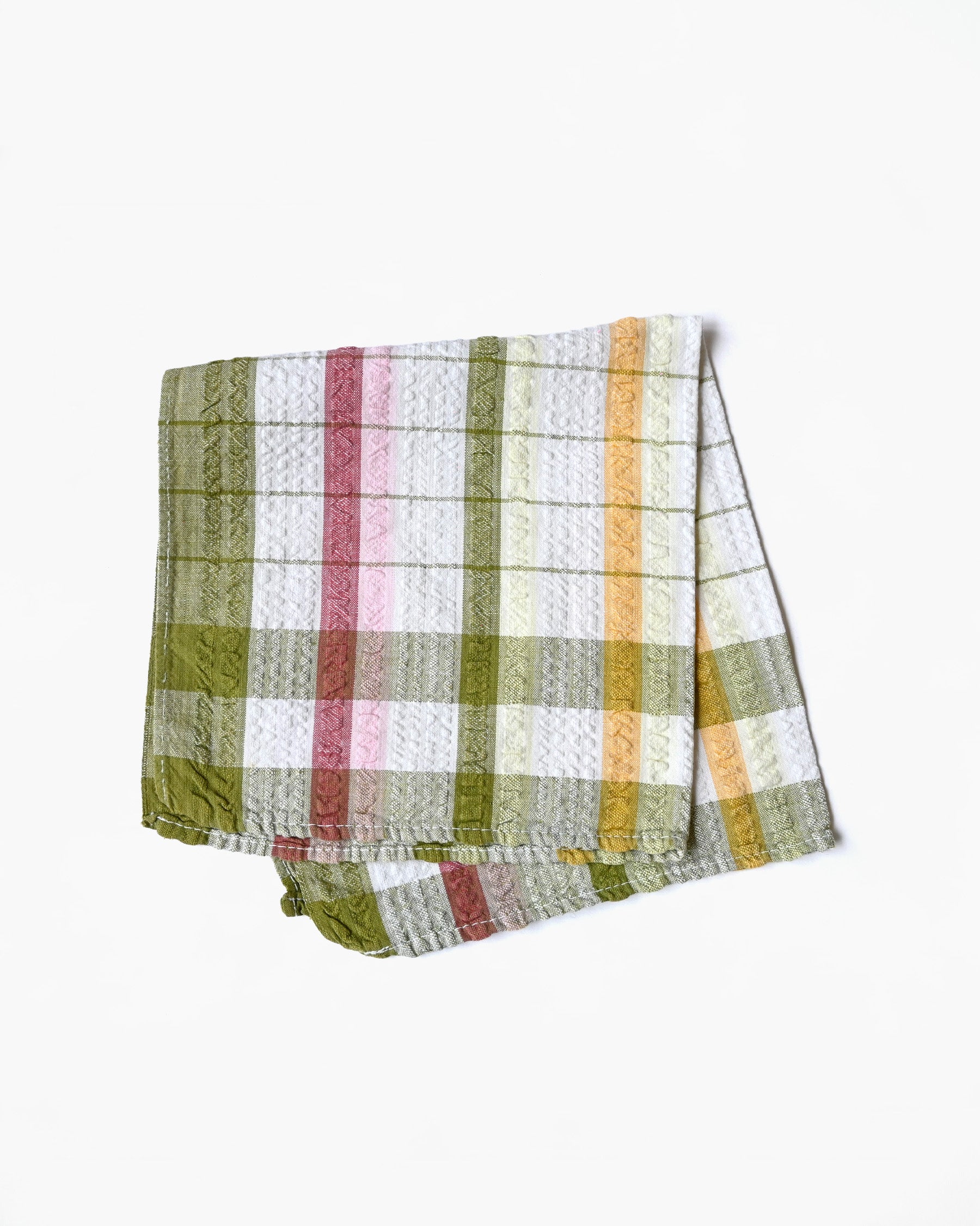 Plaid Waffle Texture Kitchen Towel