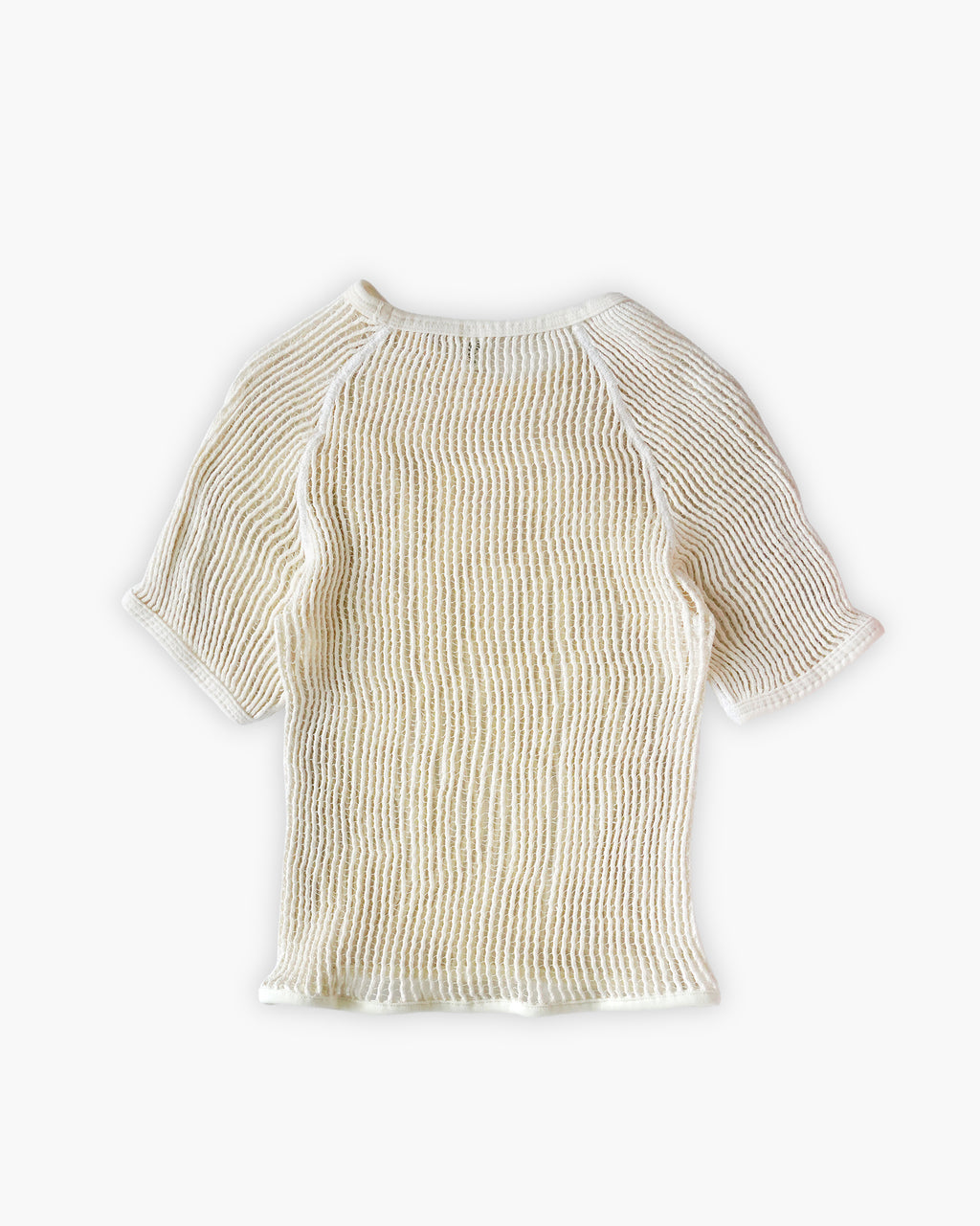 Open Mesh Short Sleeve Top