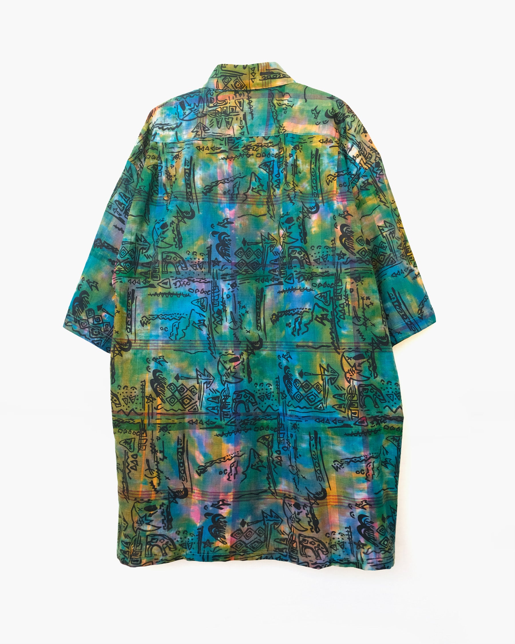 70's Patterned Cotton S/S Shirts
