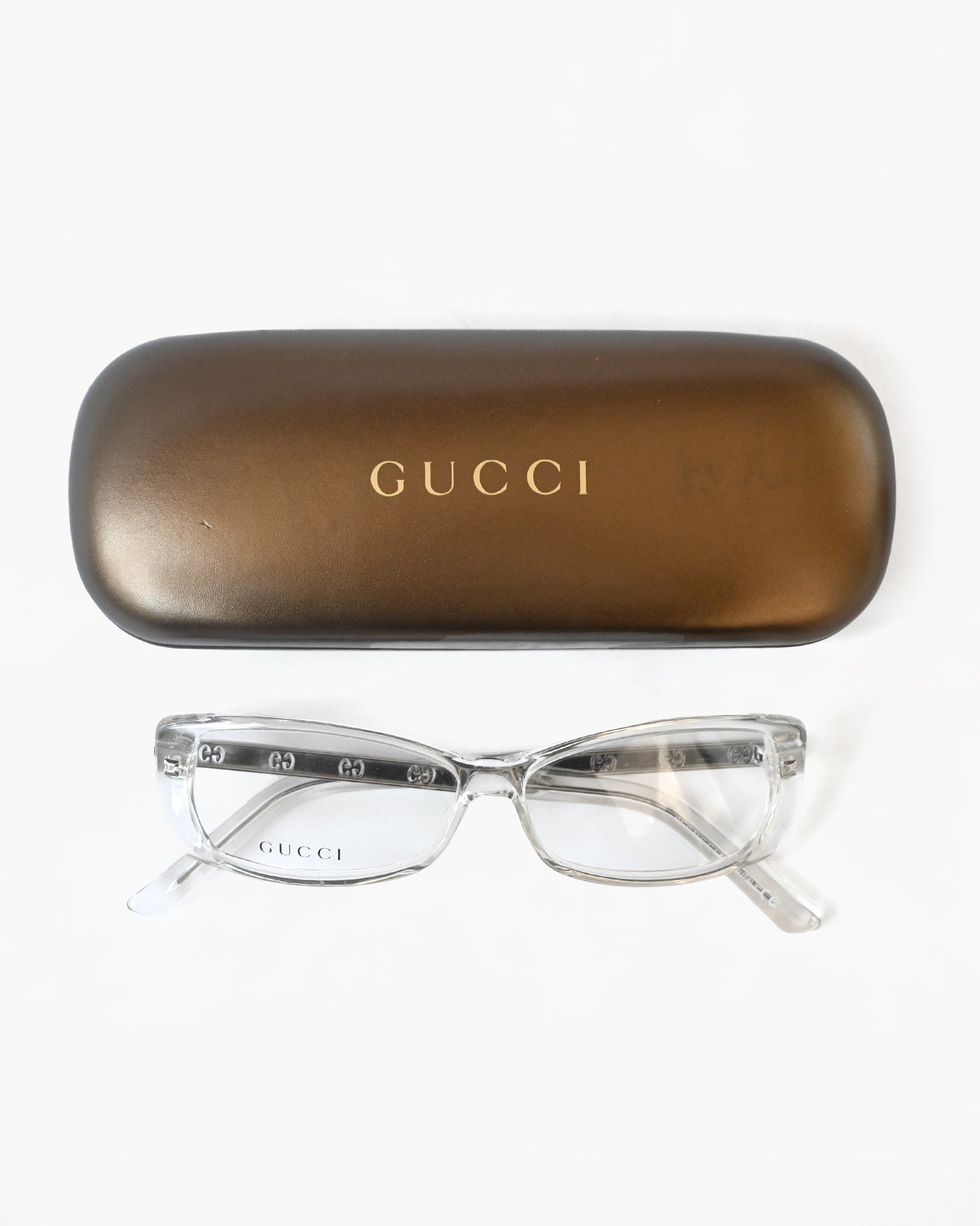 90's GUCCI Clear Sunglasses