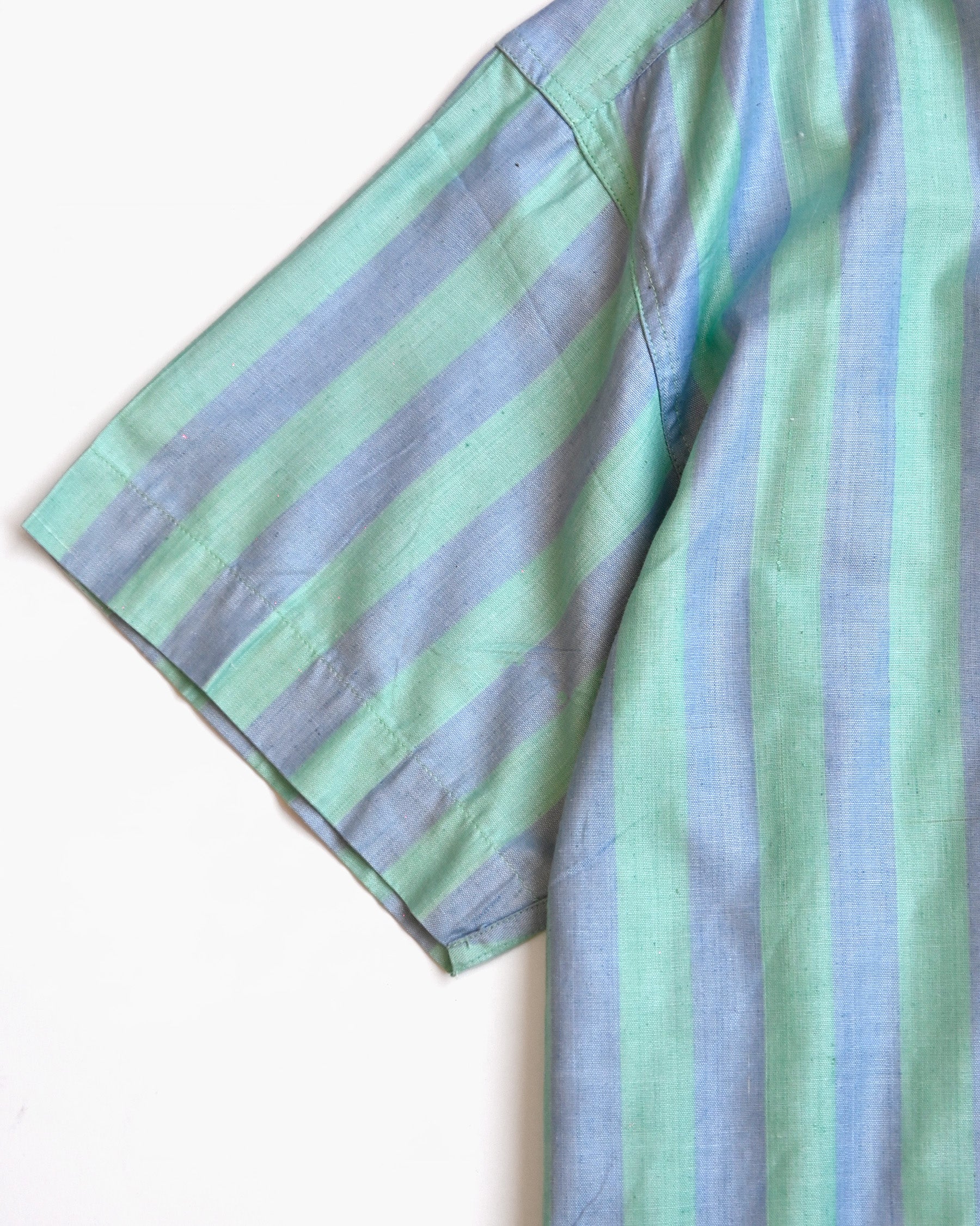 "GOOUCH" Rayon x Cotton Striped Shirt