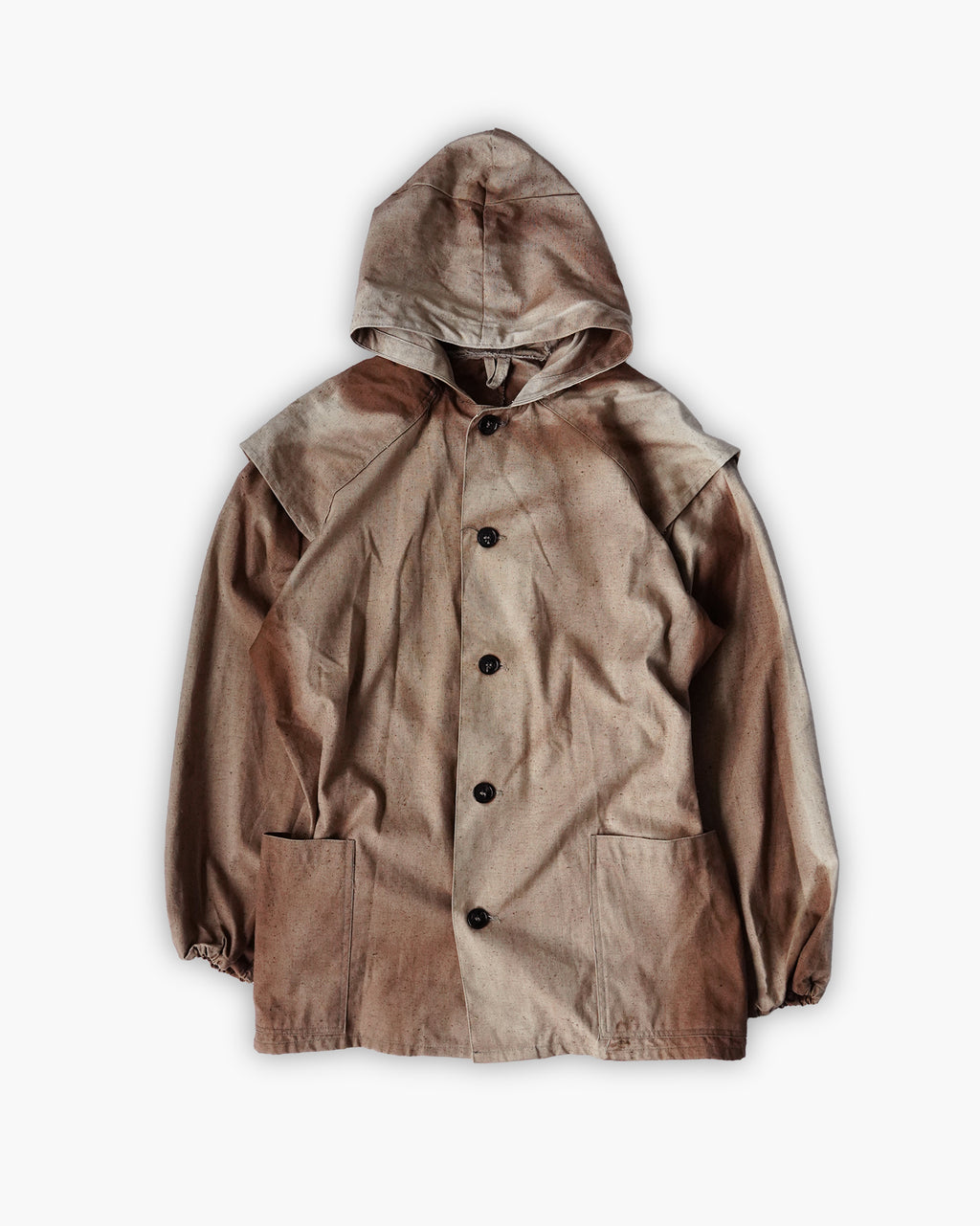 Cotton Brown Jacket  - Sun Faded