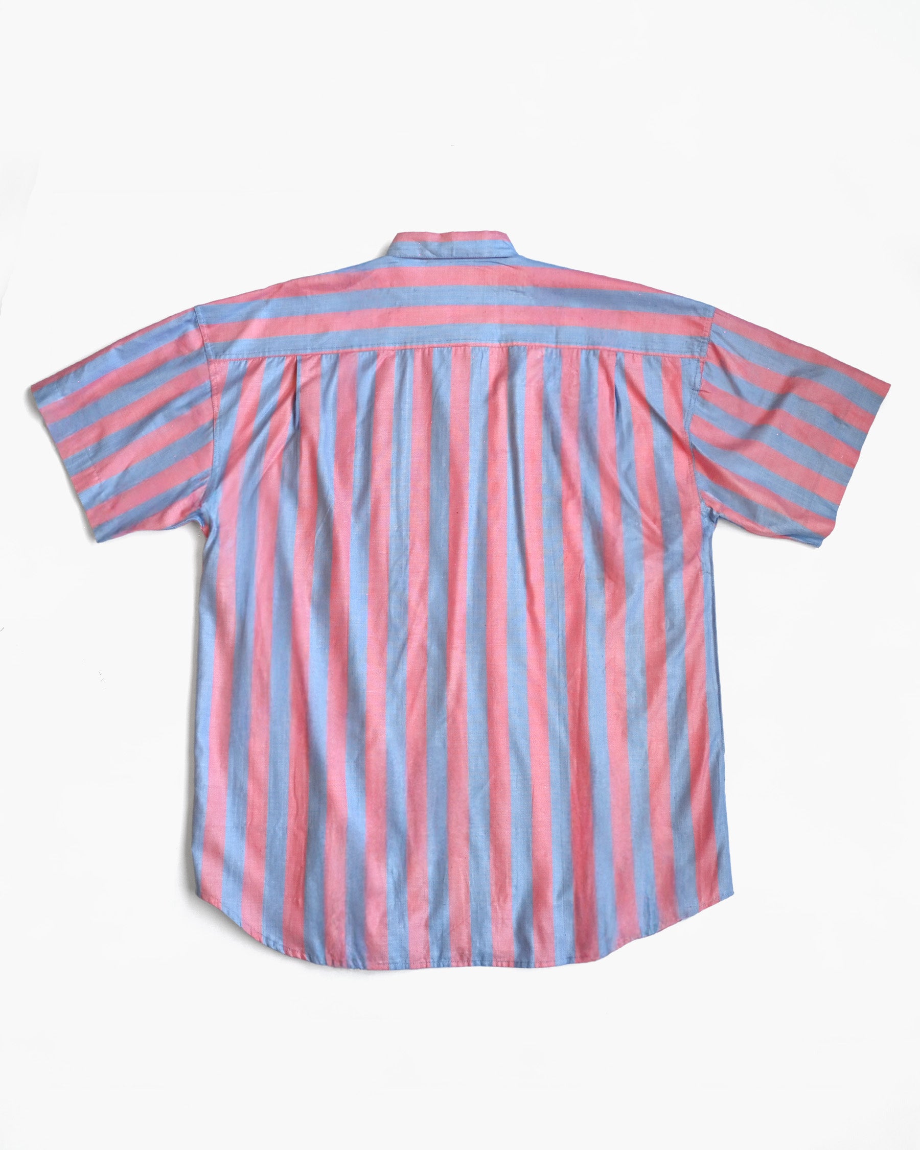 "GOOUCH" Rayon x Cotton Striped Shirt