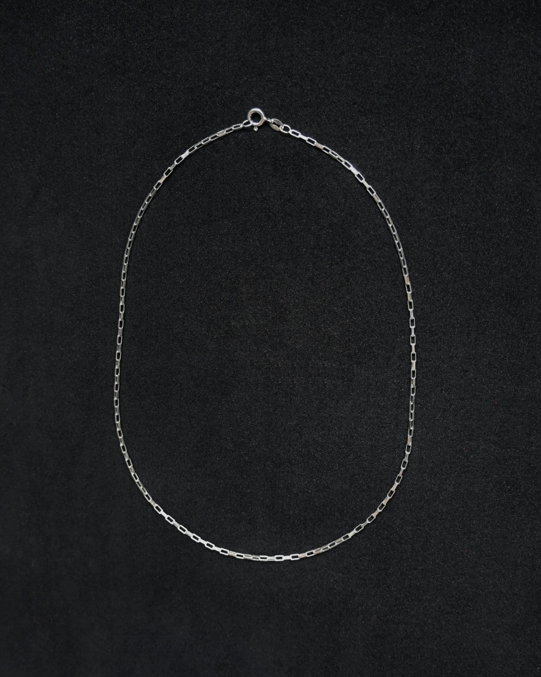 Silver Box Chain Necklace