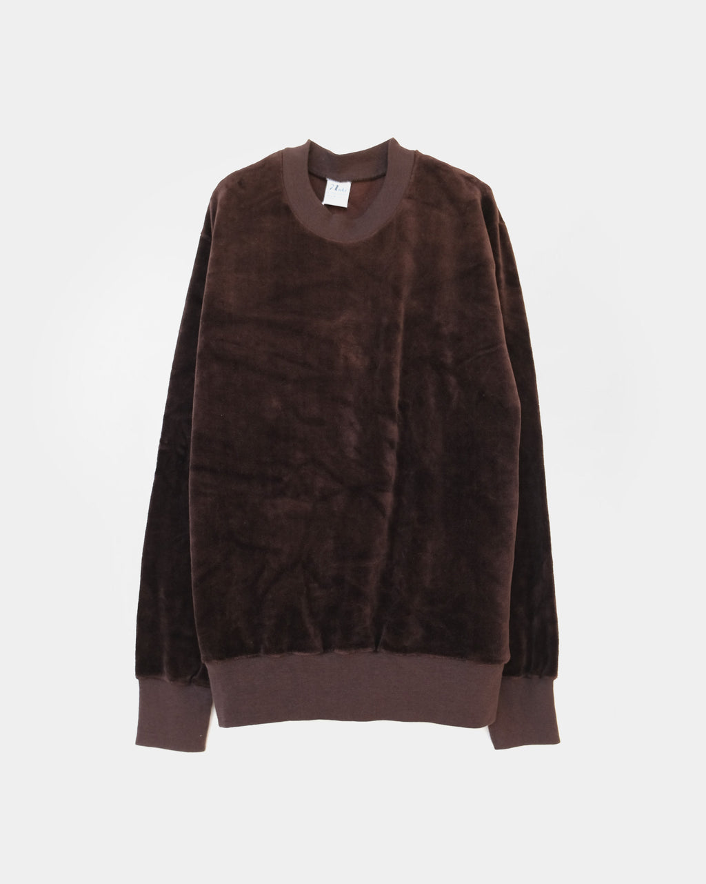 Cotton Velour Sweatshirts - Dark Brown