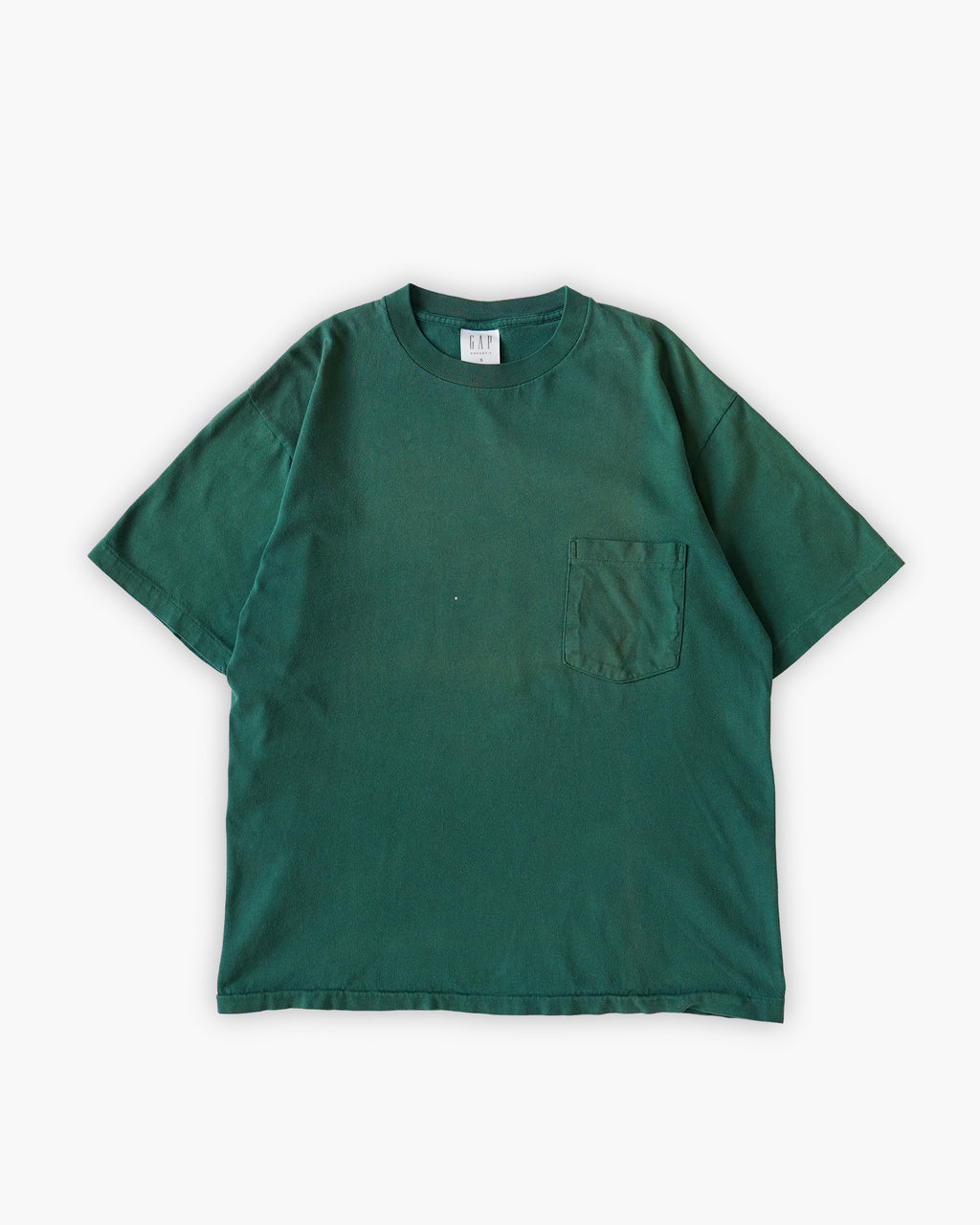 90s GAP Faded Pocket T-shirts - Green