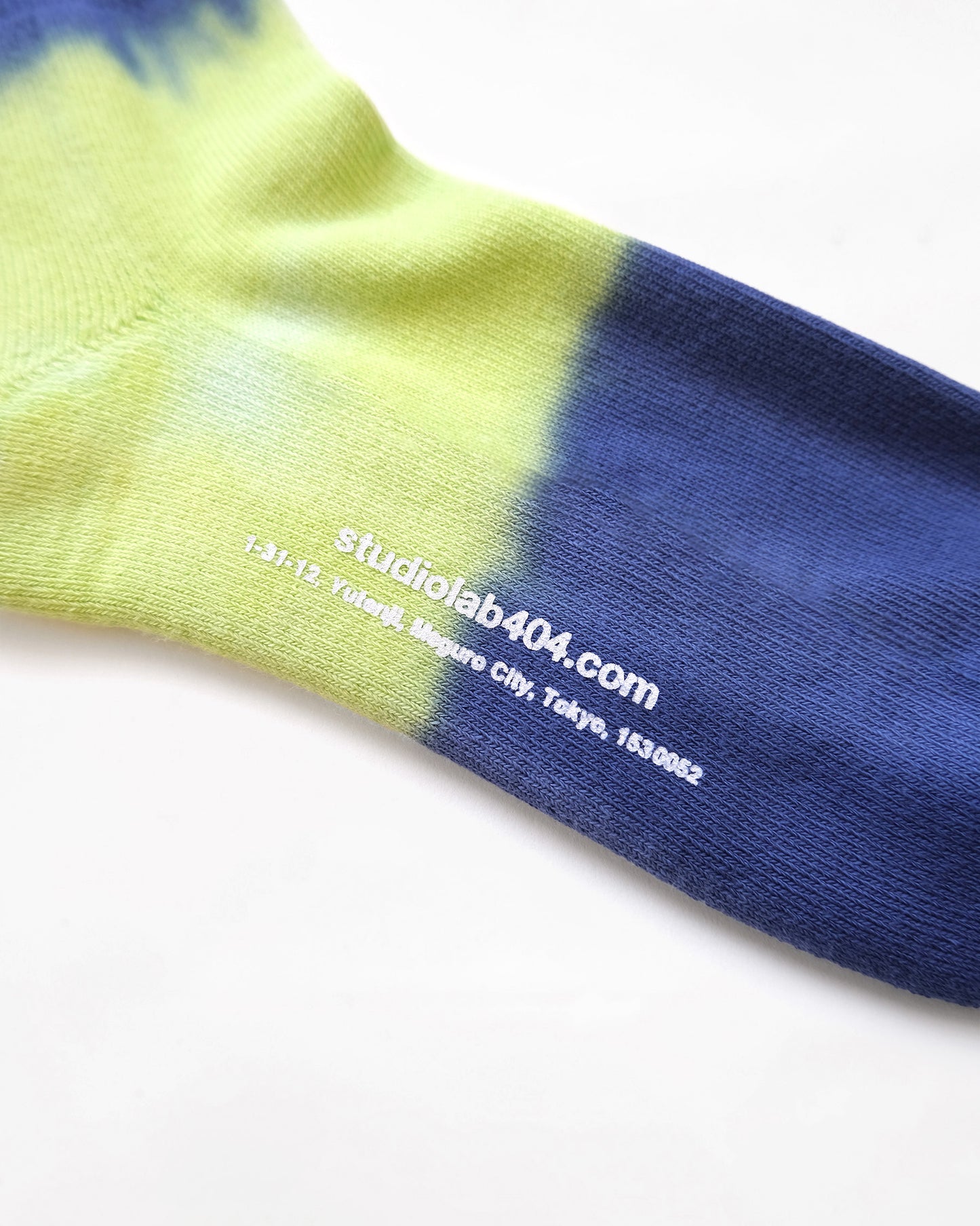 404 Gradation Pile Socks - Yellow x Navy